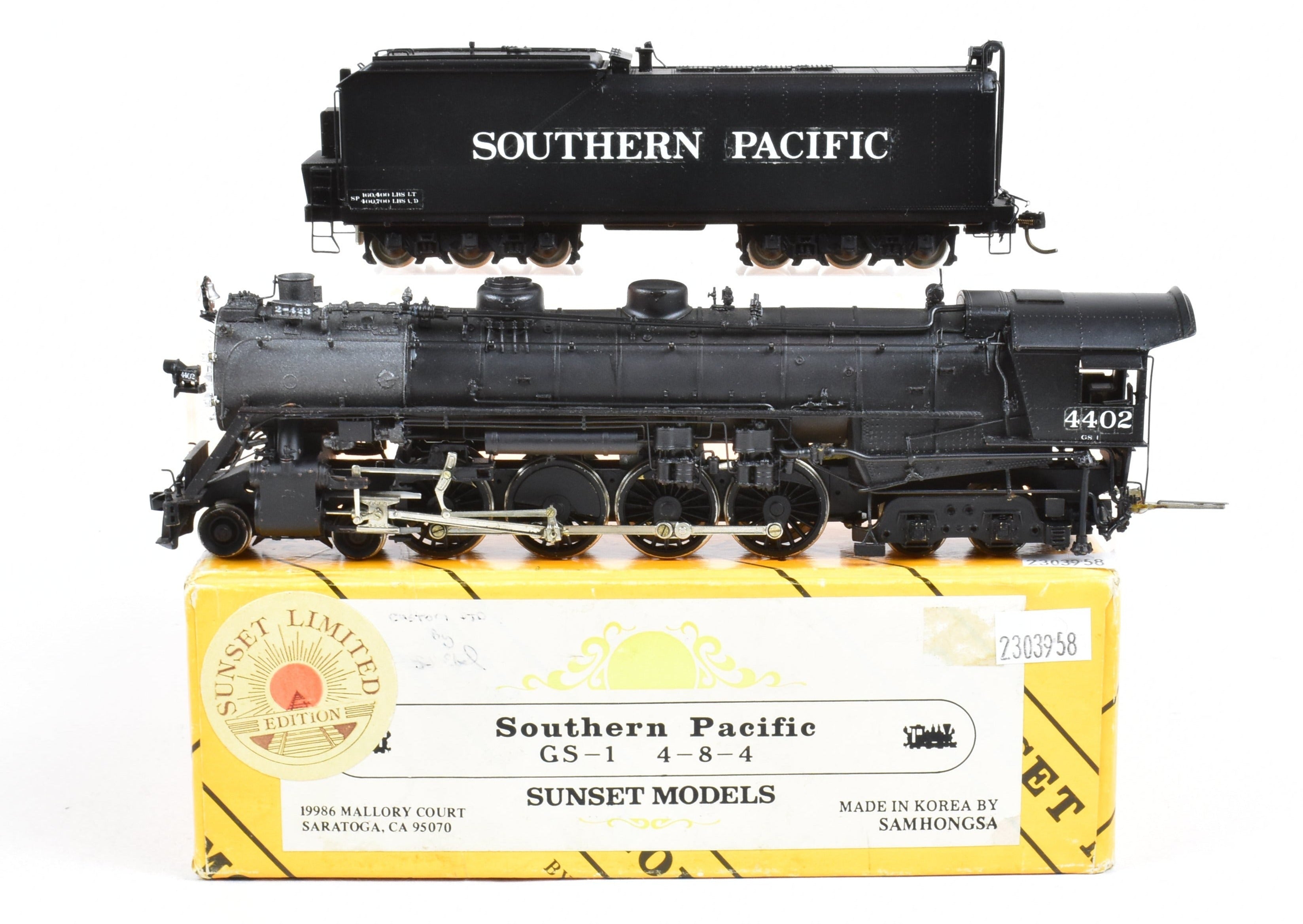 HO Brass Sunset Models Custom Painted Southern Pacific GS - 1 4 - 8 - 4 #4402