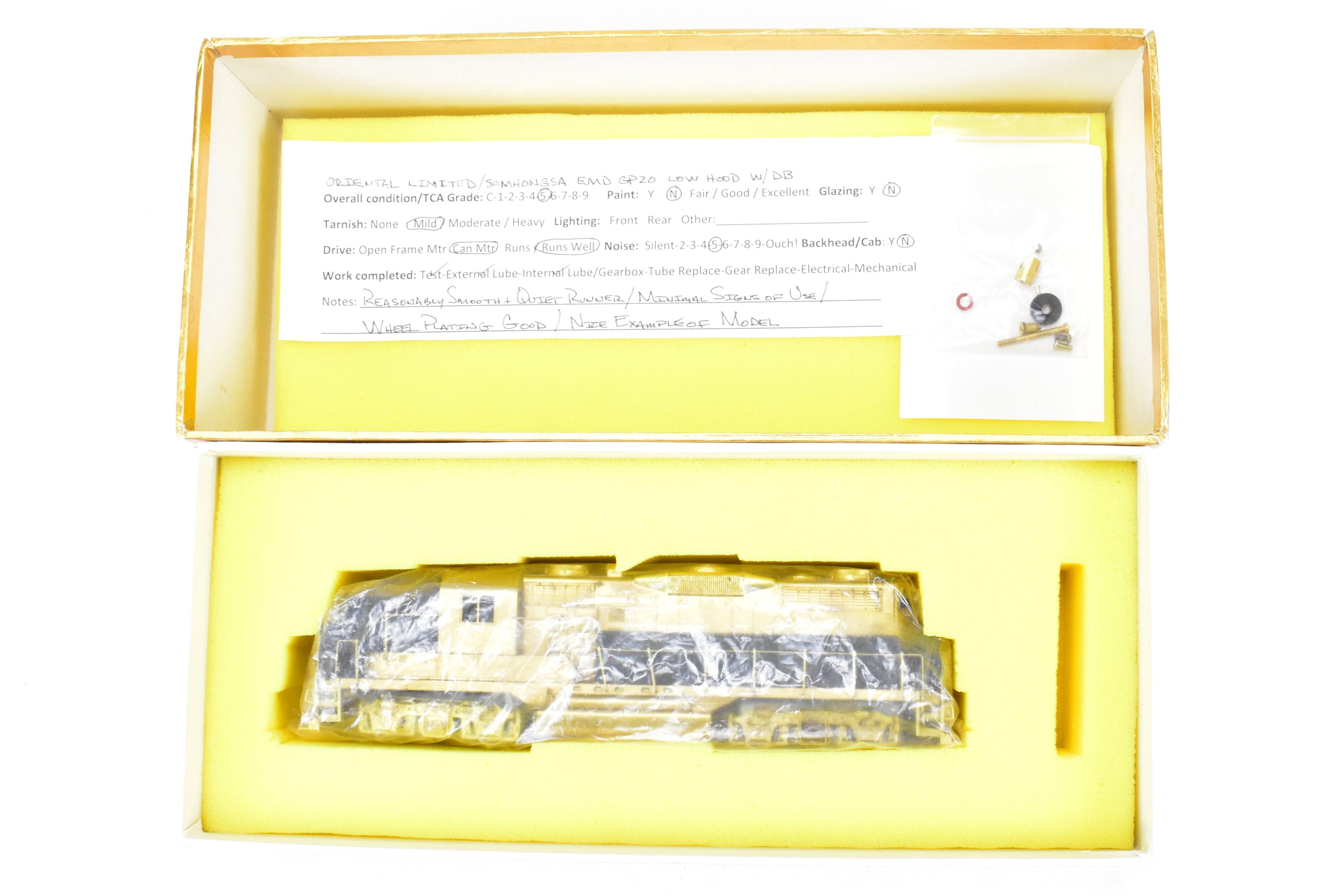HO Scale Brass Oriental Limited EMD GP20 2000 HP Low Hood w/Dynamic Brake (AS-IS)