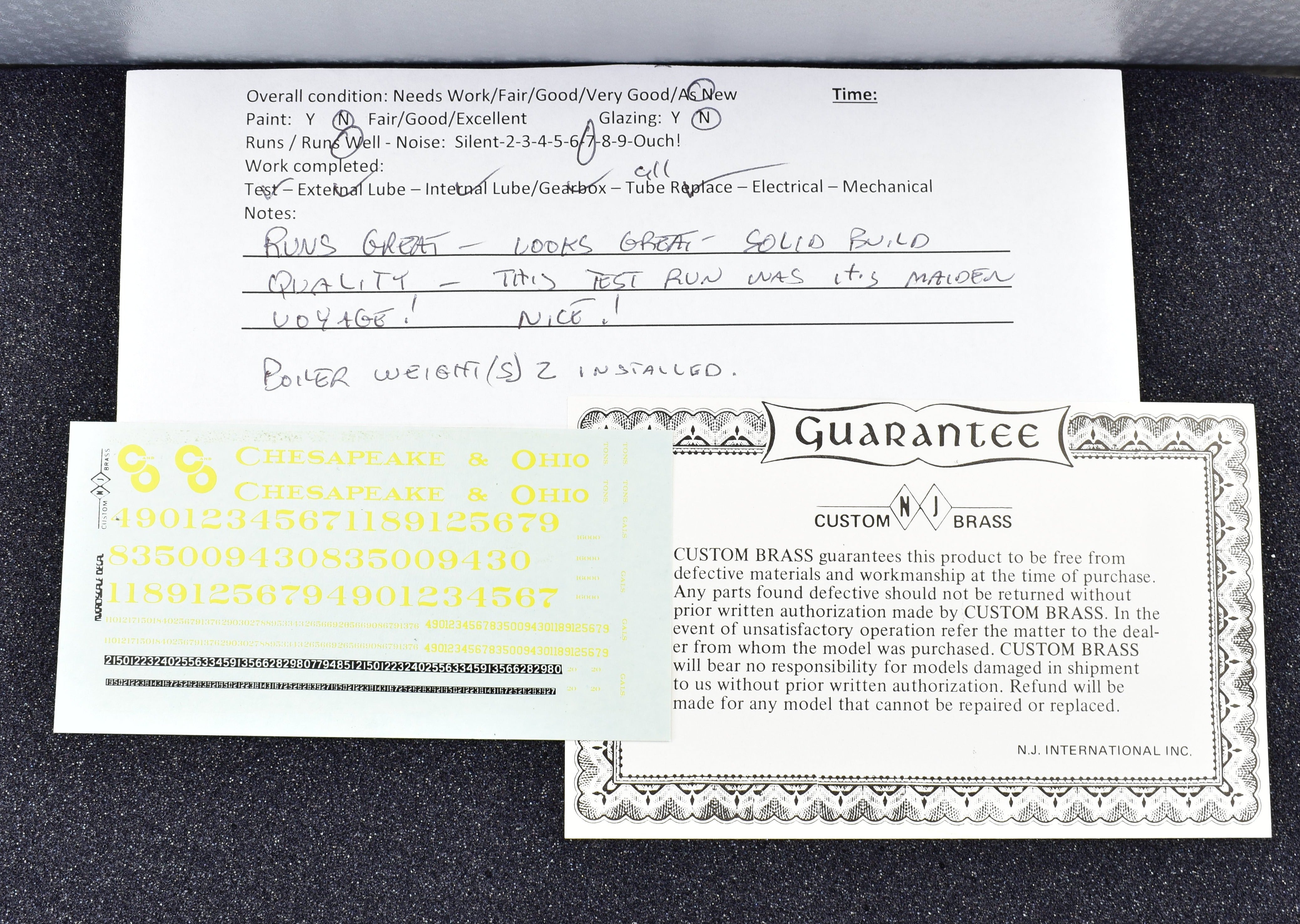 HO Scale Royale Series Custom Brass C&O Chesapeake & Ohio H-7a 2-8-8-2 Model