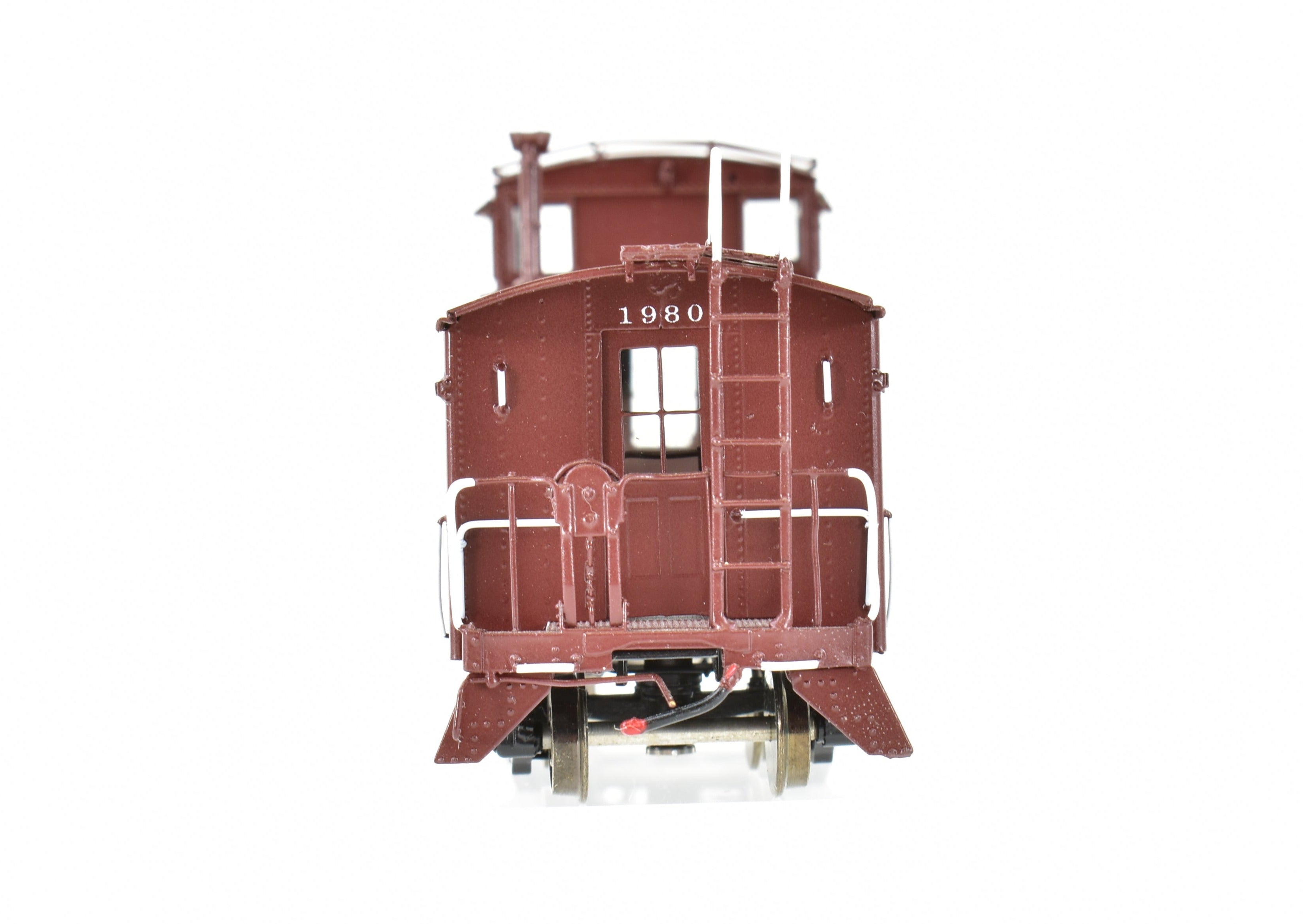 HO Scale Brass Model of Pecos River Brass ATSF - Santa Fe Rebuilt Factory - Painted Caboose