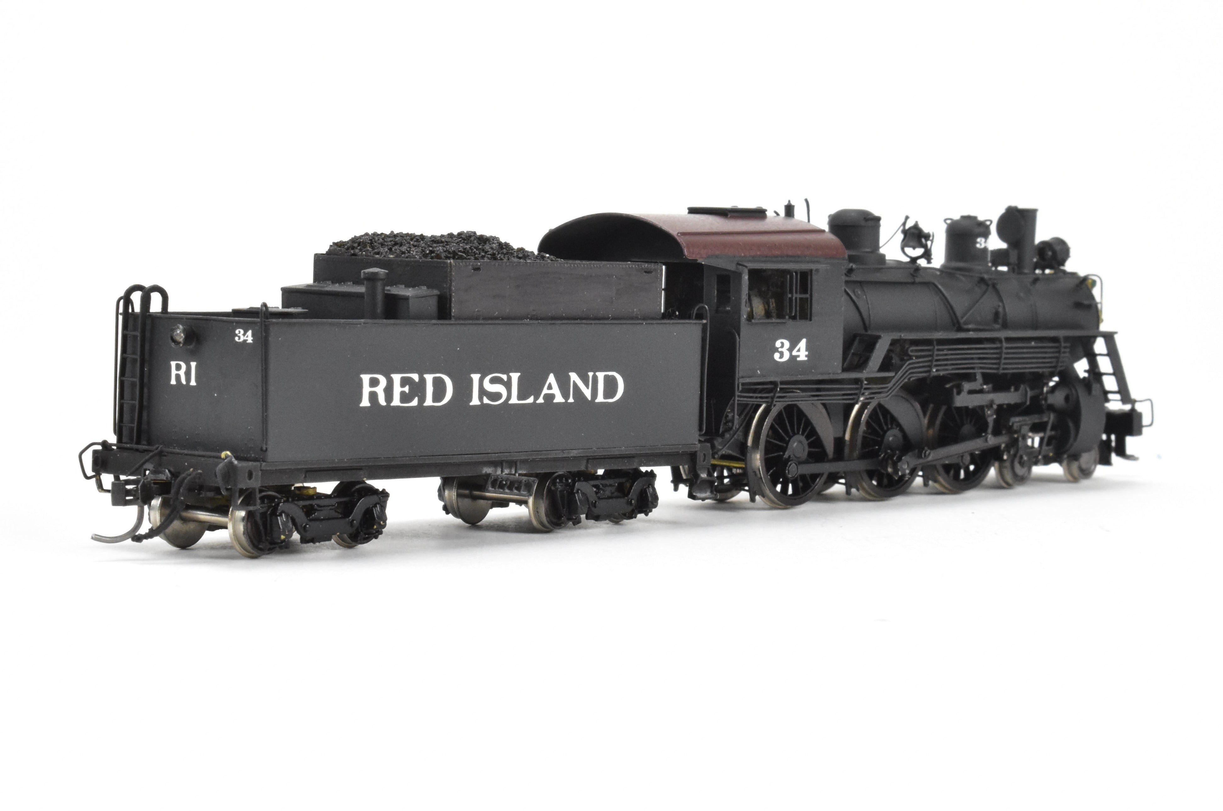 HO Brass PFM Samhongsa 4-6-0 Ten Wheeler CP Red Island #34 Coal Tender Model