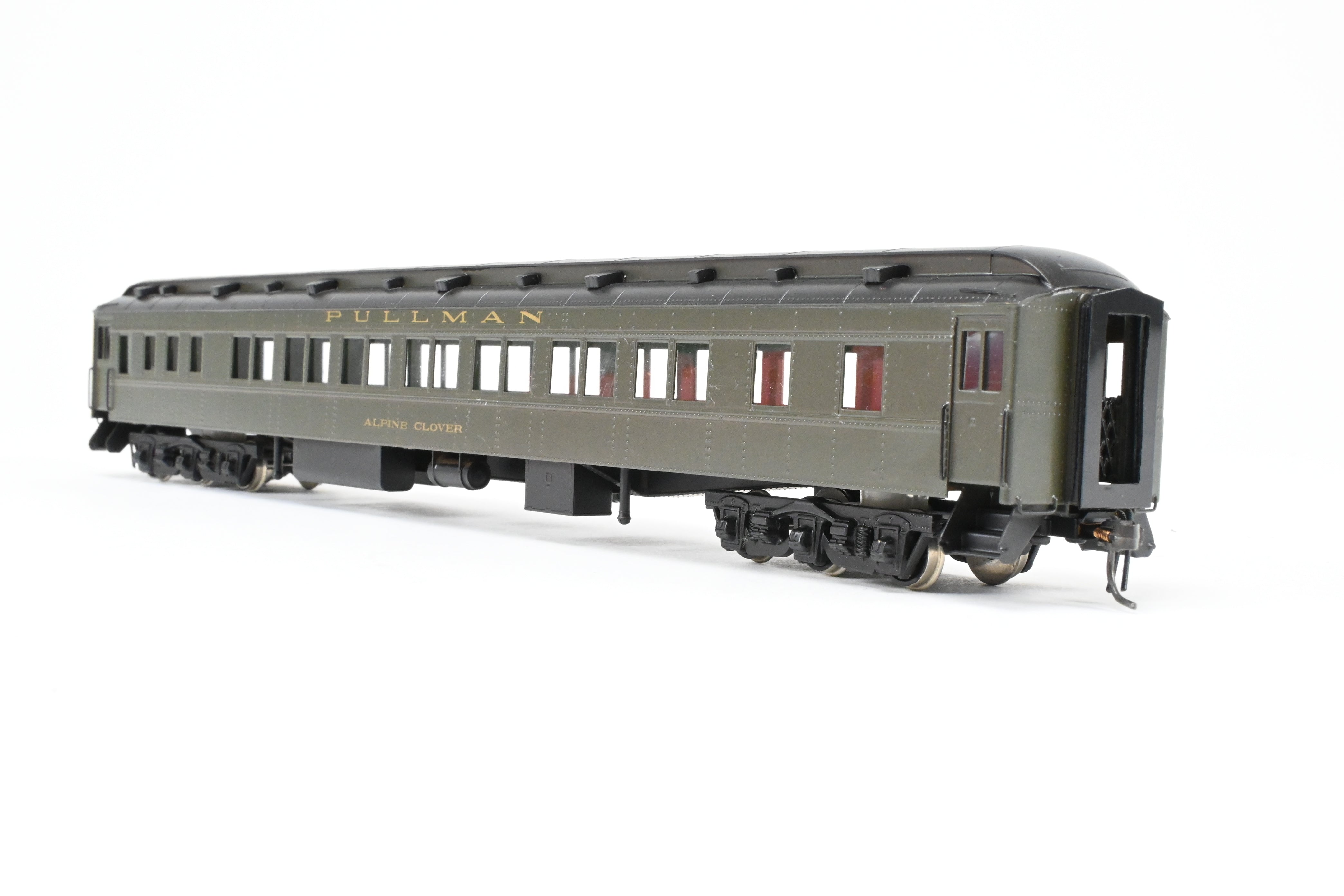 HO Scale Brass Soho Pullman Sleeper Model of Various Roads - Denver & Rio Grande Western Alpine Clover with 14 - Section HW Design
