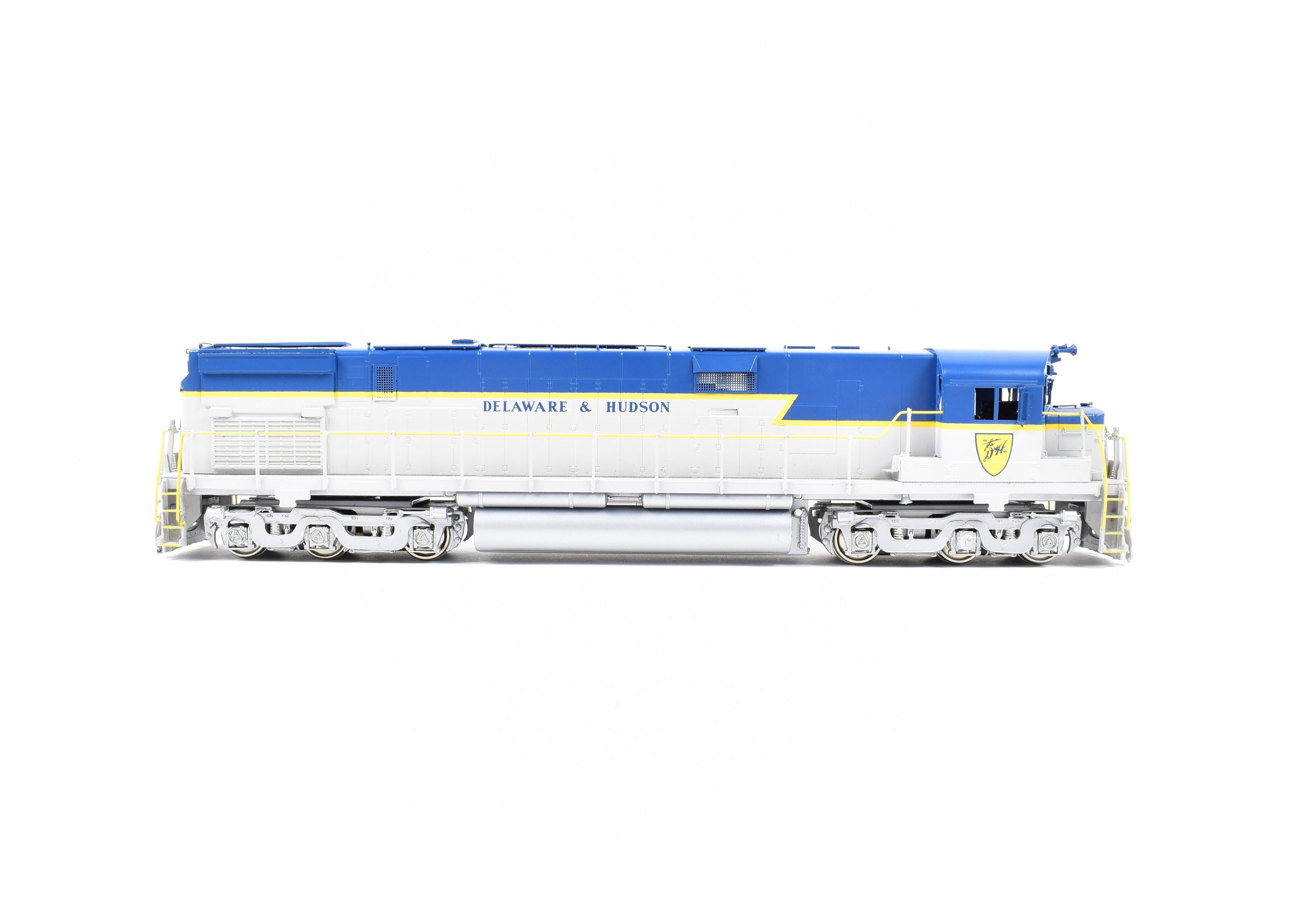 HO Scale Brass Delaware and Hudson C - 628 FP Locomotive Model in Blue/Grey Scheme by HO Brass Oriental Limited and Challenger Imports