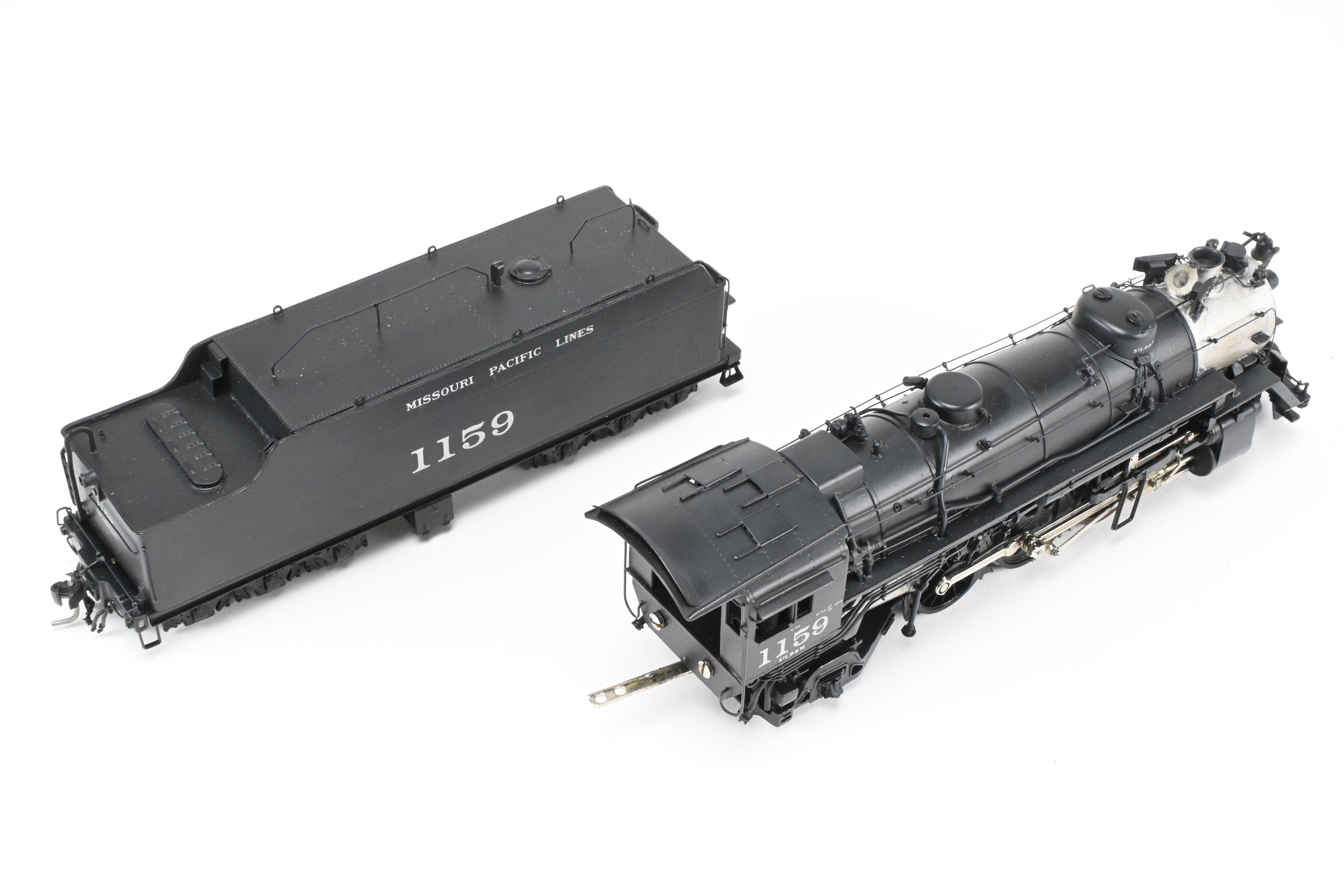 HO Scale Brass PFM Model Train - Samhongsa MP - Missouri Pacific 4-6-2 P-73 Steam Locomotive Custom Painted by Joe G. Collias with Road Number 1159