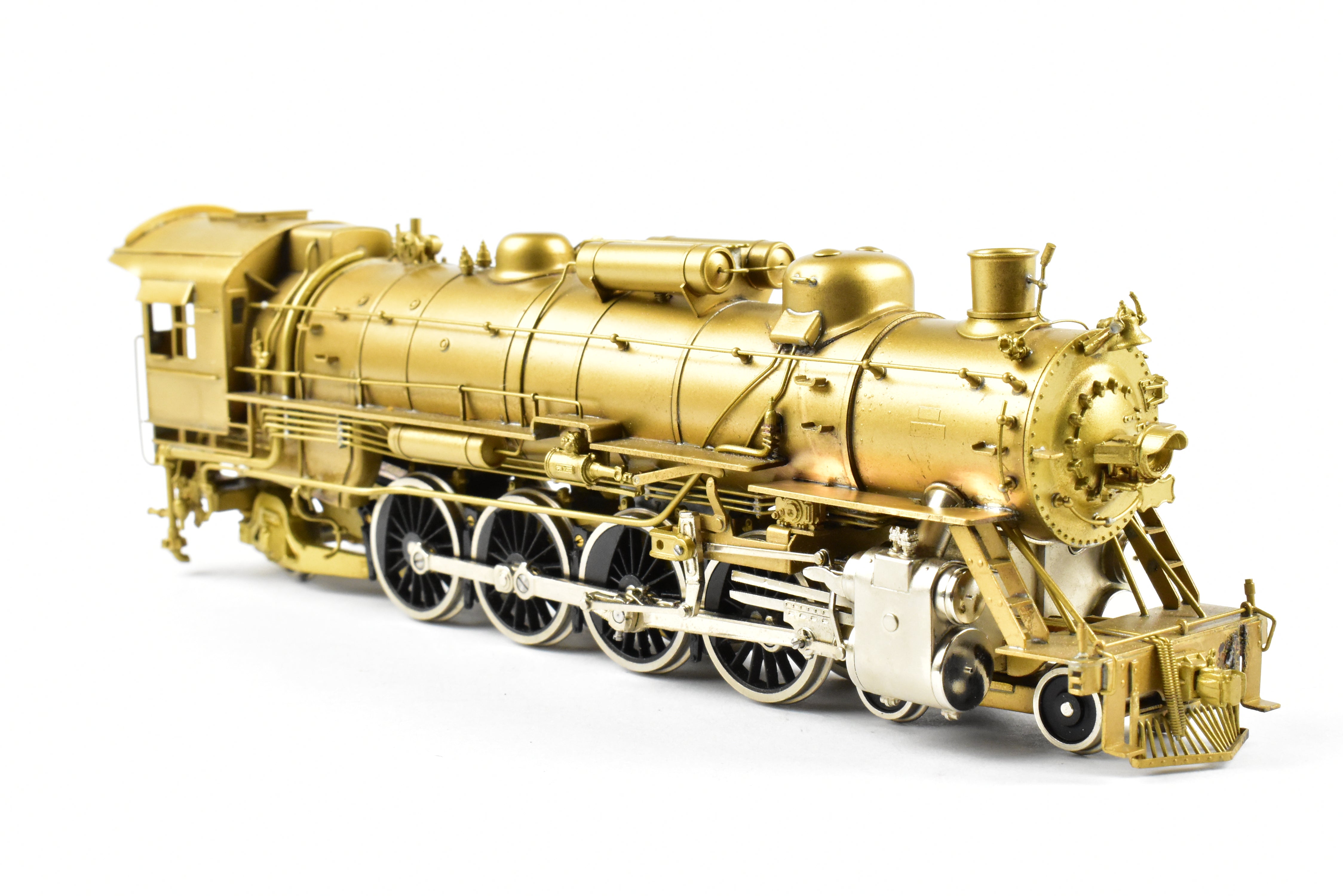 HO Scale Brass Toby PFM Frisco 4-8-2 Mountain Locomotive with Plated Cylinders
