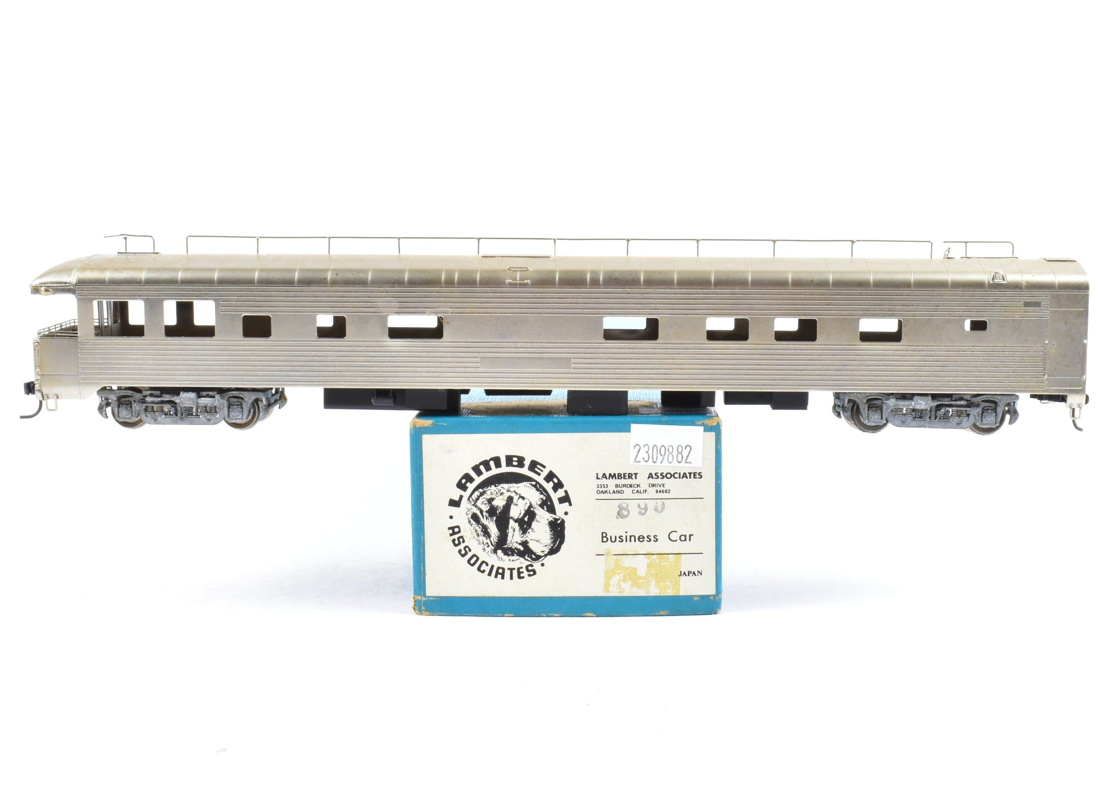 HO Scale Brass Santa Fe Business Car by Lambert, Model 890