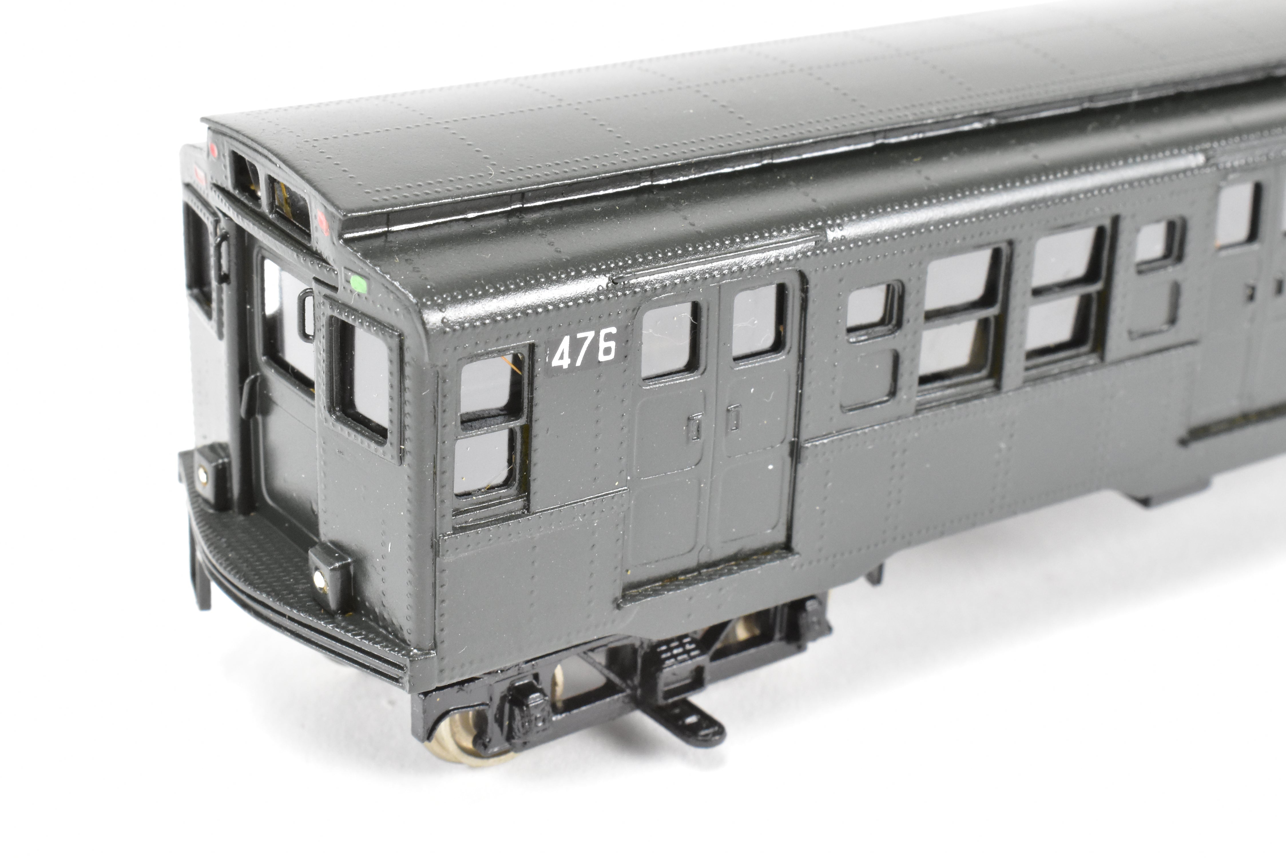 Custom Painted Set of Three HO Brass NJ Subway R-4 Cars, NY Independent System