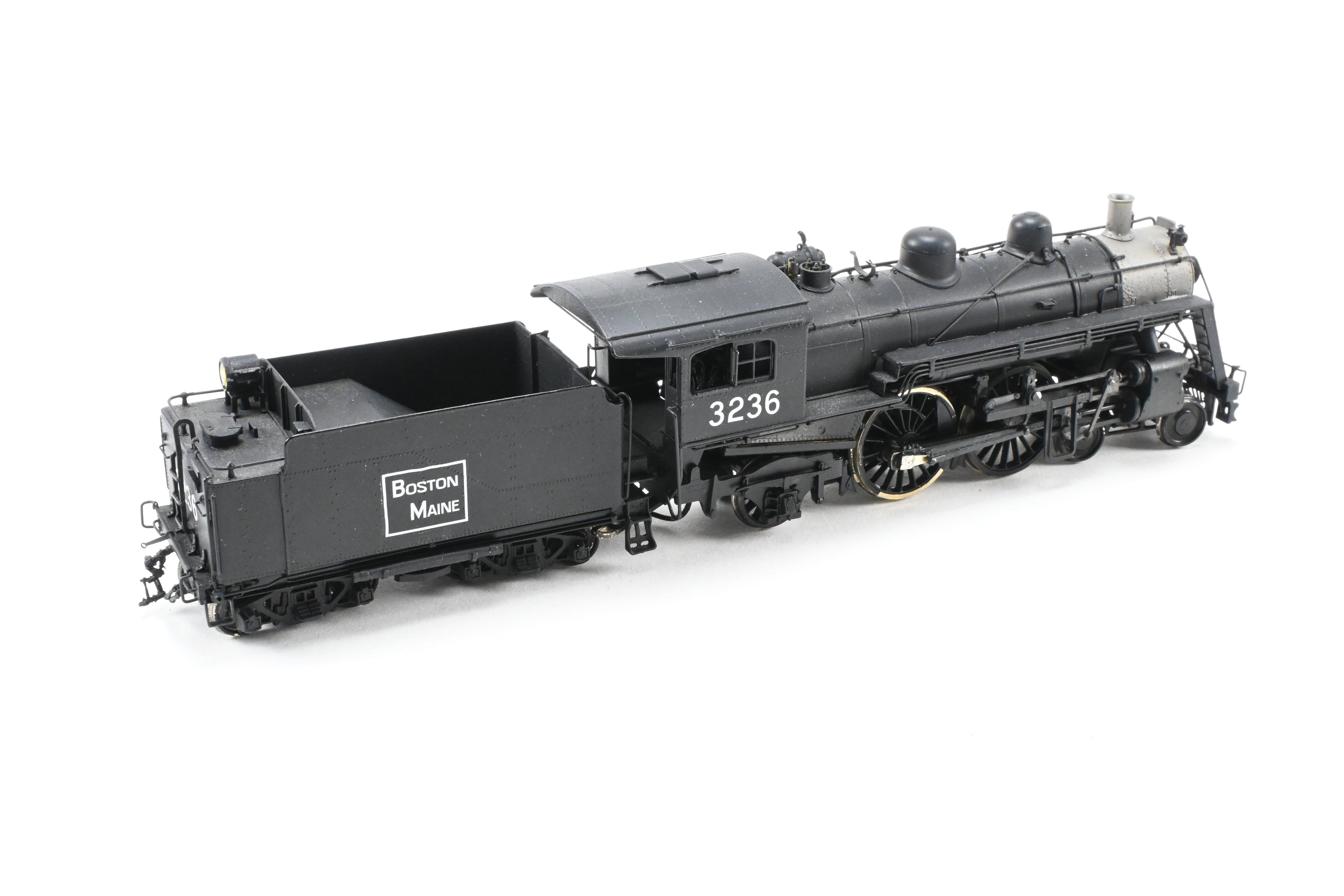 HO Scale Brass Model Train - New England Rail Service (NERS) Boston & Maine (B&M) Class J - 1 4 - 4 - 2 Atlantic Locomotive CP No. 3236
