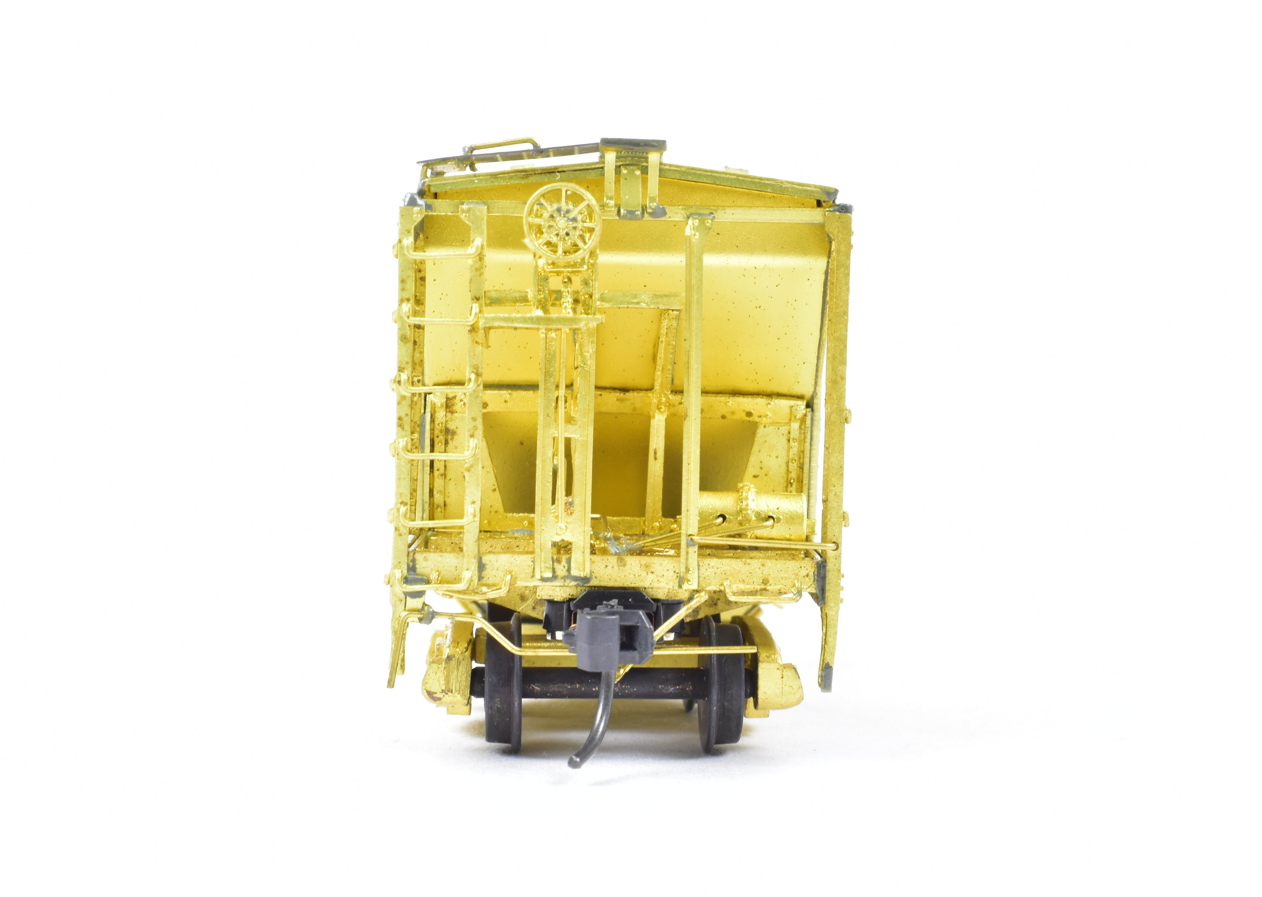 Rebuilt HO Brass 34' Covered Hopper with Round Hatches by Pecos River