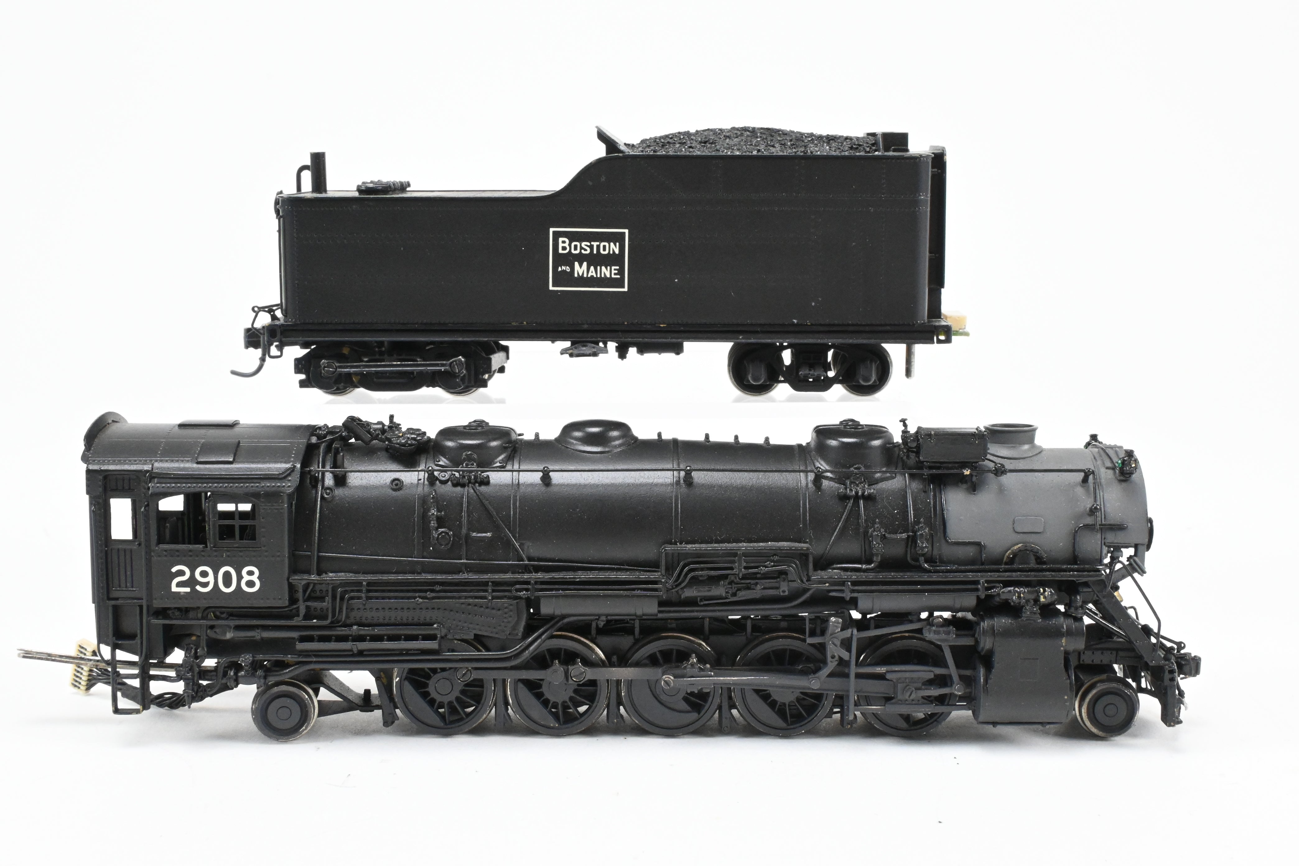 HO Scale NJ Custom Brass Boston & Maine 2-10-2 S-1B No. 2908 with DCC & Sound