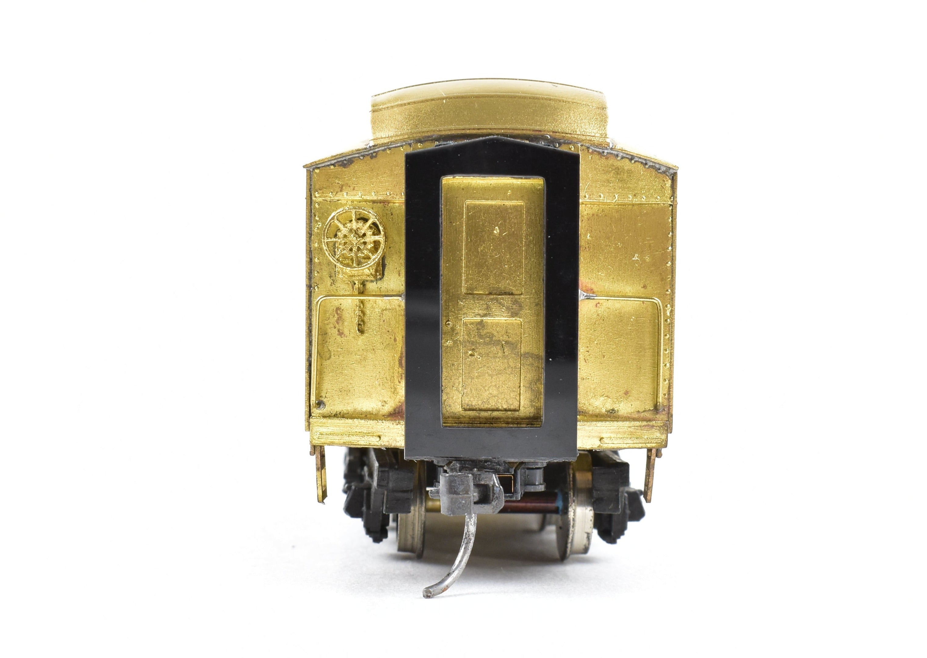HO Scale Brass Lambert Model Train - Various Roads ATSF - Santa Fe Heavyweight Baggage Car with Central Valley Trucks
