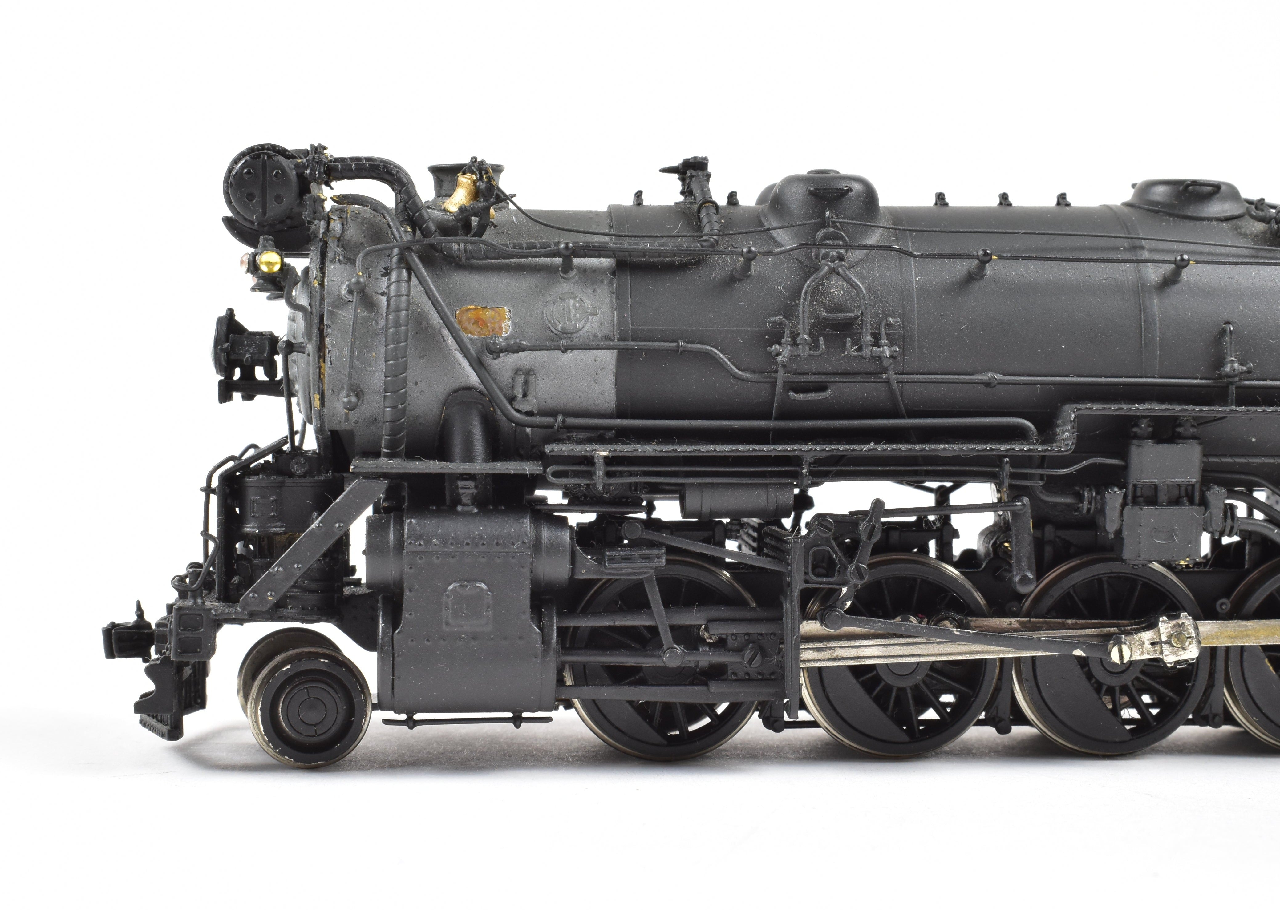 HO Scale Brass Model Train - New Jersey Custom Brass New Haven Class L - 1 2 - 10 - 2 Steam Locomotive with Pilot Mounted Pumps Version