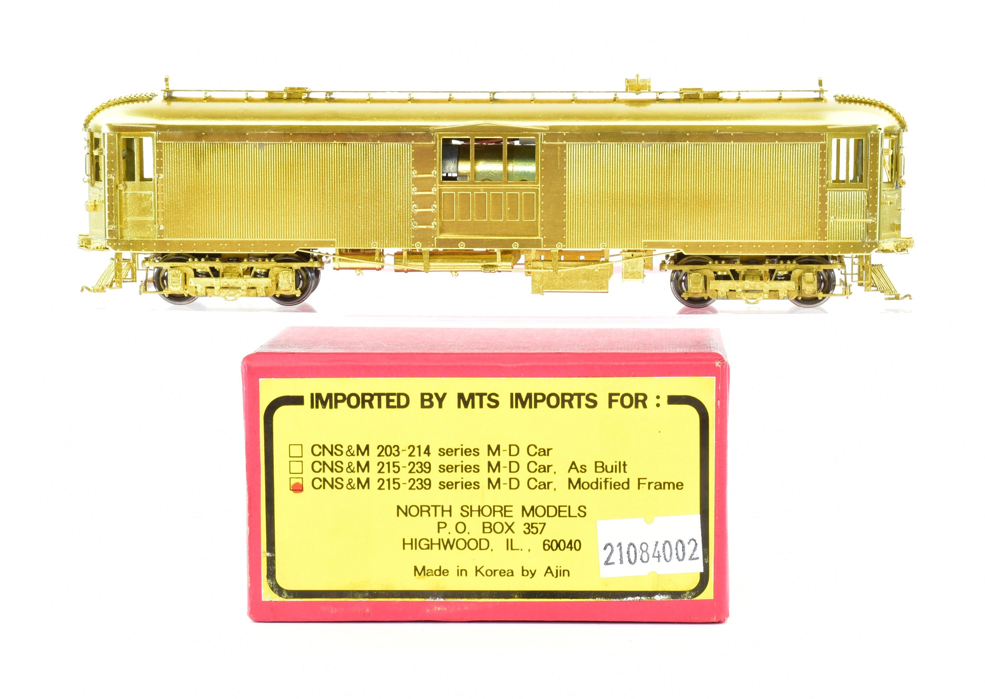 High - Quality HO Scale Brass Merchandise Dispatch Car by MTS Imports - North Shore Line MD Model