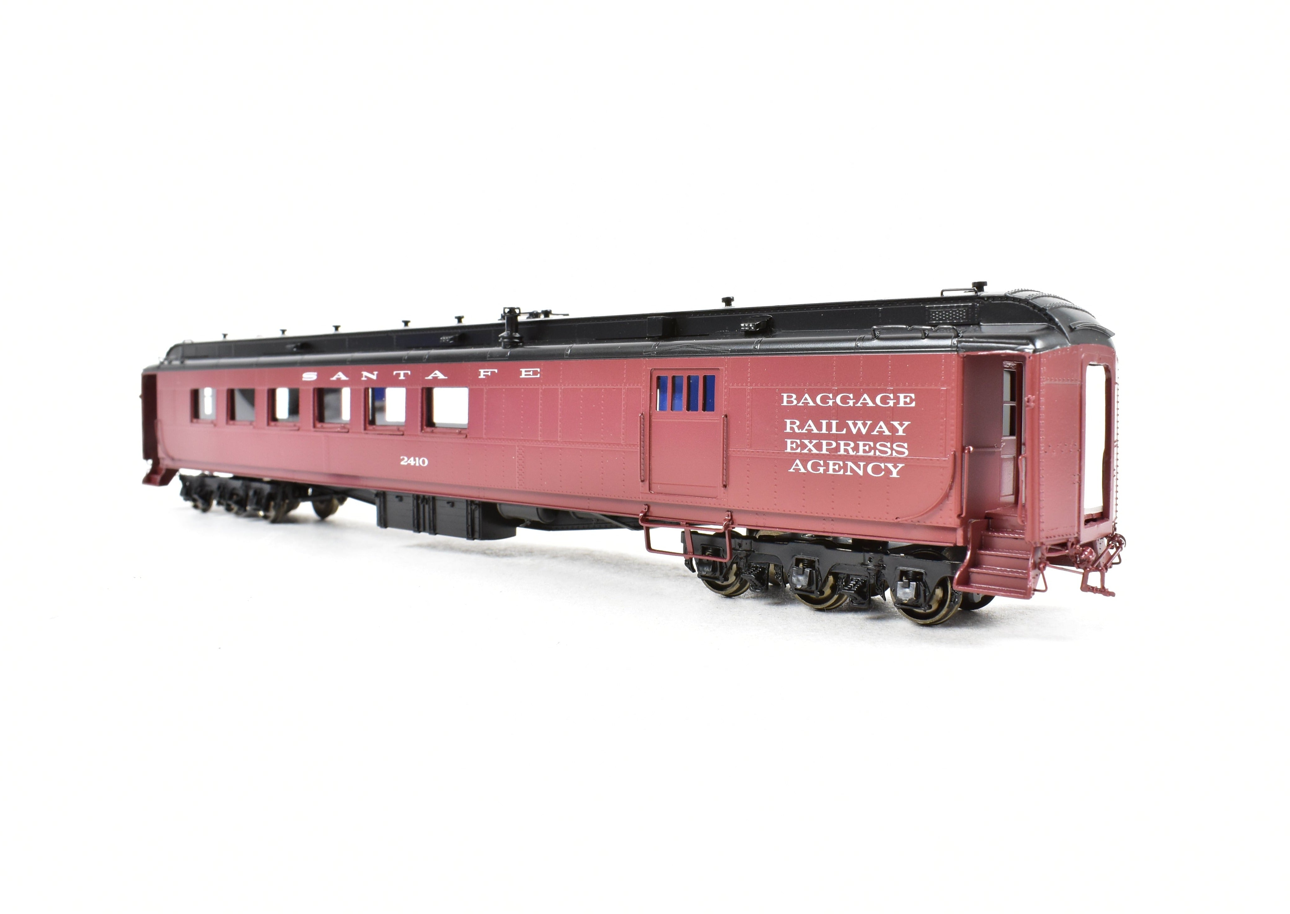 HO Scale Brass ATSF - Santa Fe Heavyweight Combine Car #2410 FP by Pecos River