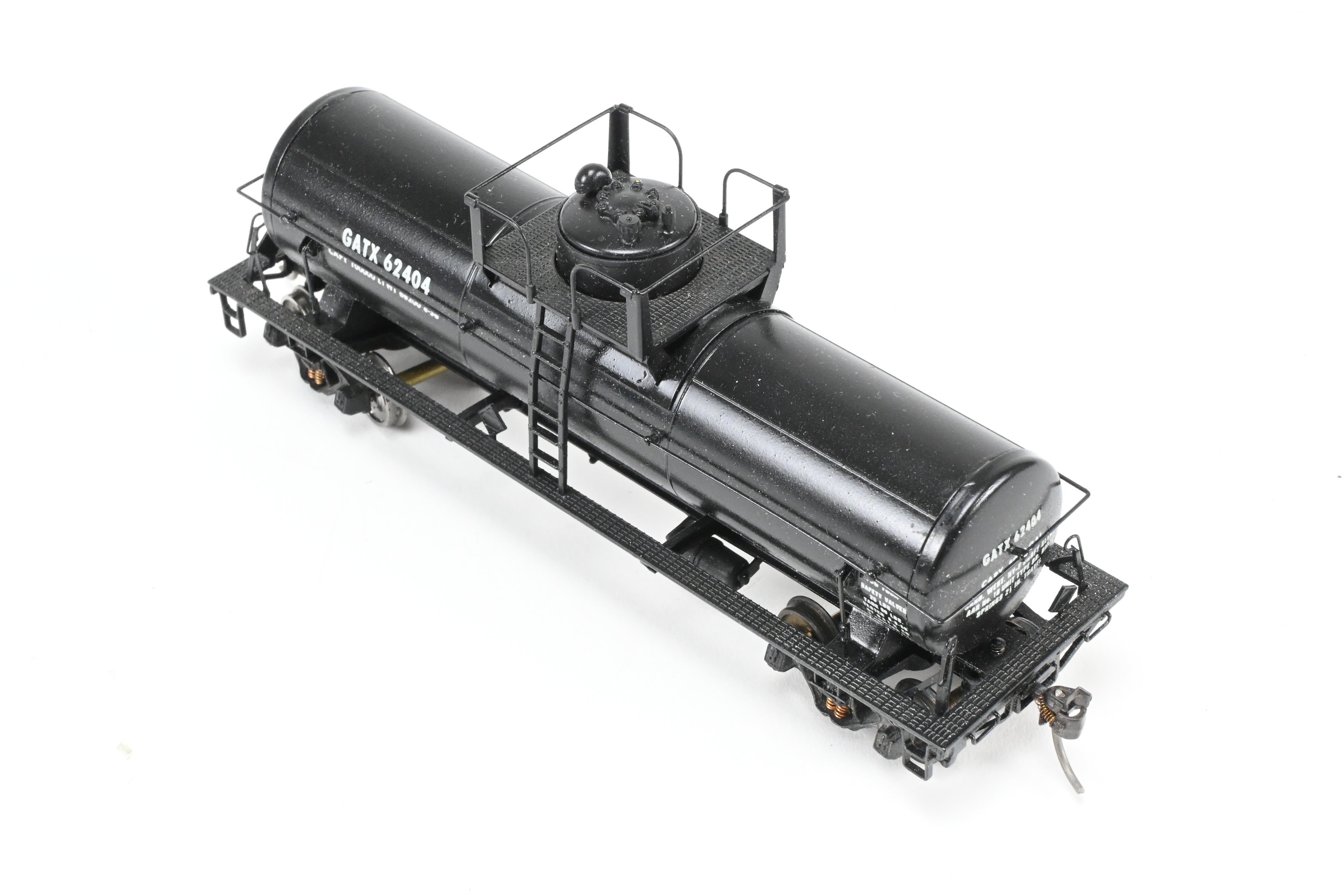 HO Scale Brass Lambert Custom Painted 10,000 Gallon Type 103 Tank Car for Various Roads, Featuring GATX - General American Tank Number 62404