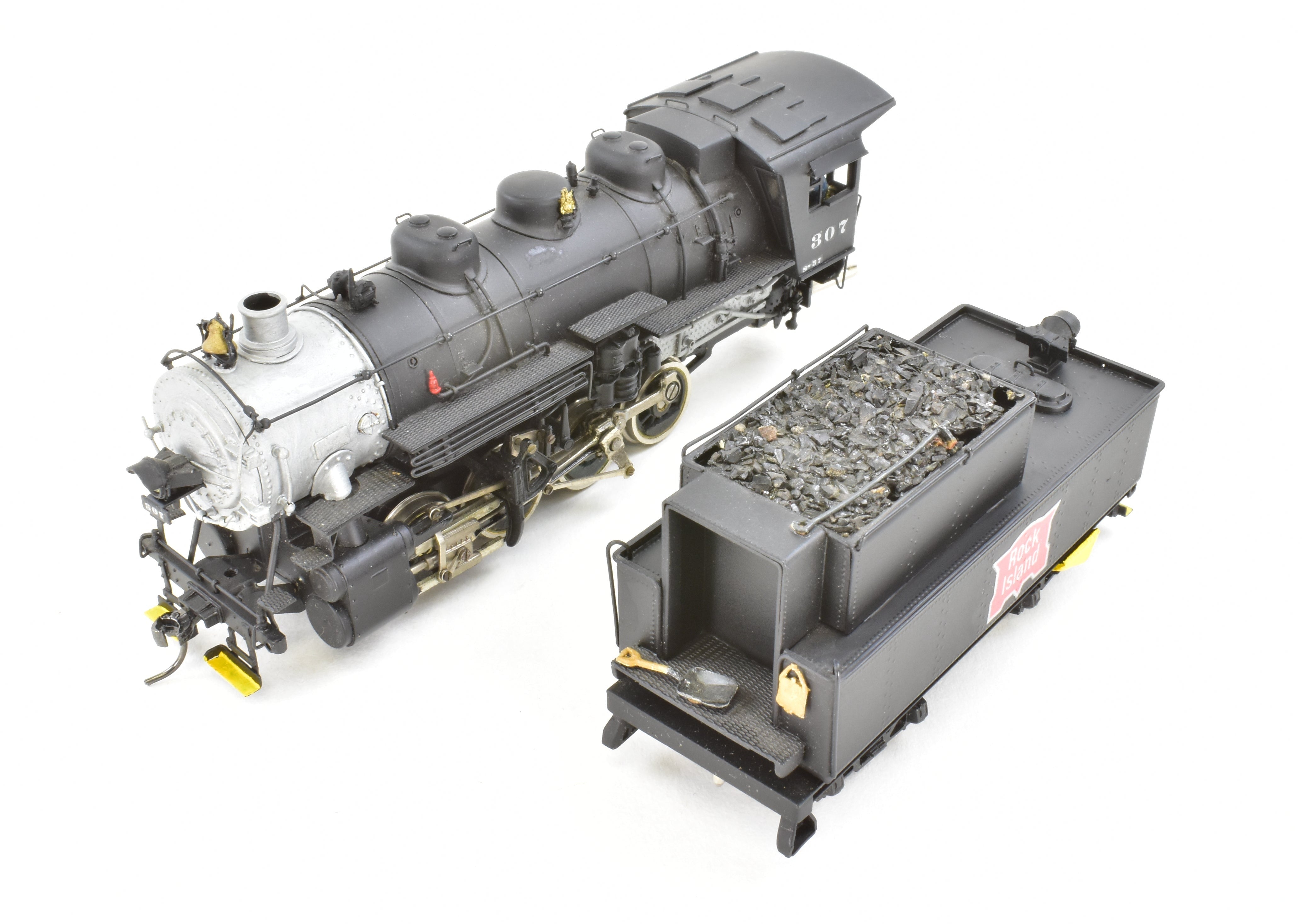 High - Quality HO Scale Brass PFM - Tenshodo CRI&P Rock Island 0 - 8 - 0 Switcher Locomotive Model, FP No. 307