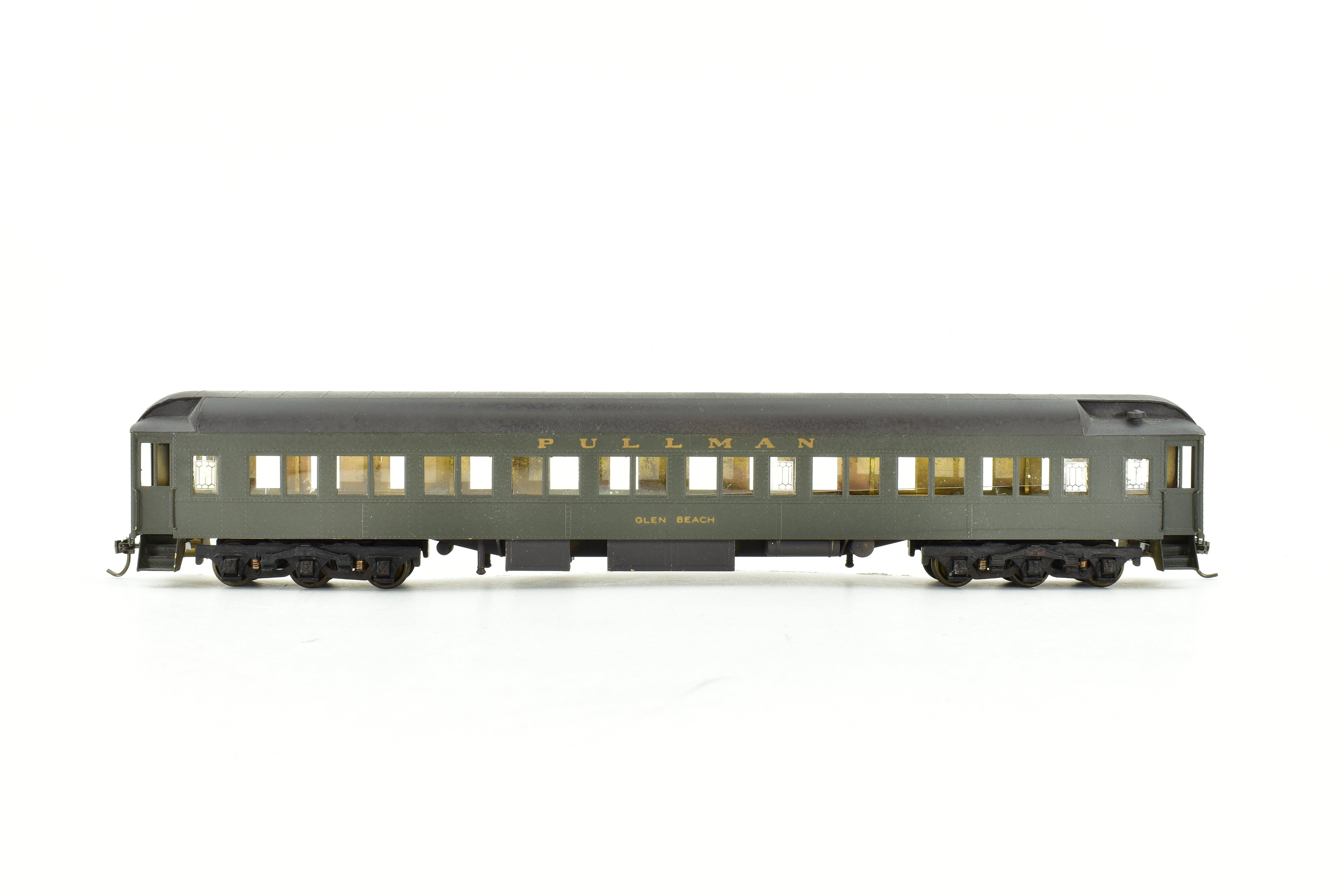 HO Scale Brass Lambert Pullman Heavyweight 6-3 Sleeping Car for Canadian Pacific Railway with Central Valley Trucks