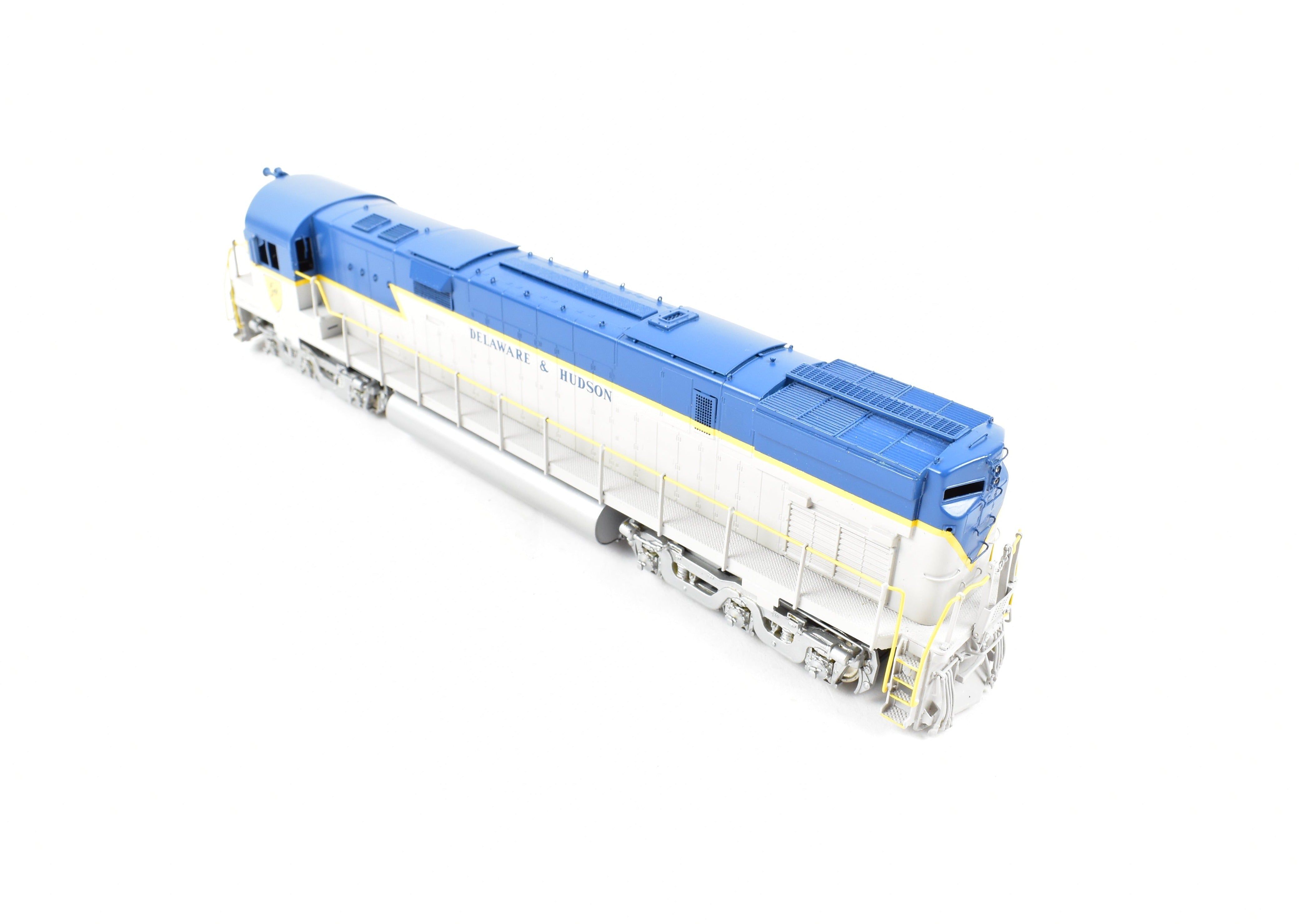 HO Scale Brass Delaware and Hudson C - 628 FP Locomotive Model in Blue/Grey Scheme by HO Brass Oriental Limited and Challenger Imports