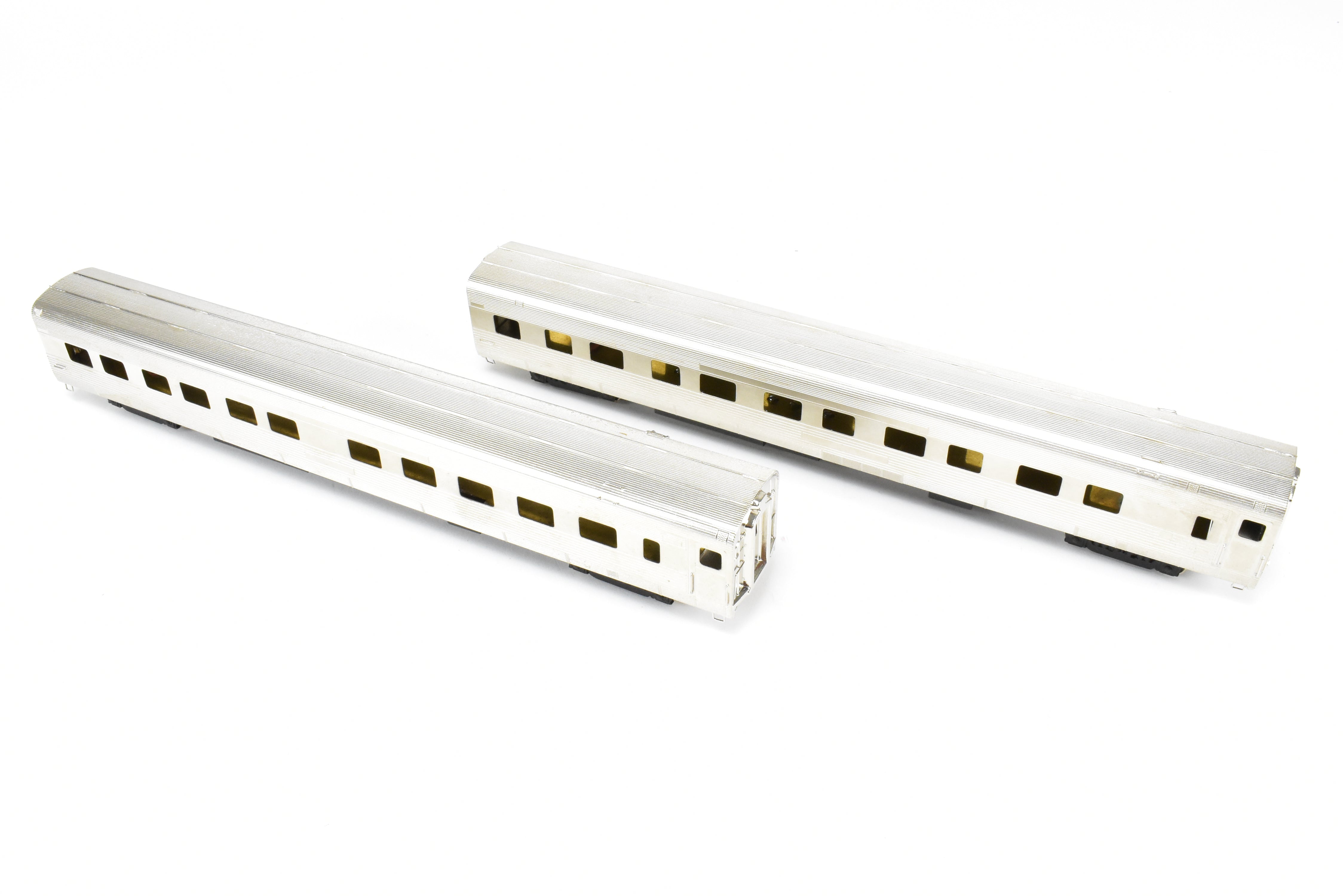 HO Scale Brass NPP Nickel - Plated California Zephyr Pullman Roomette Sleeper Set