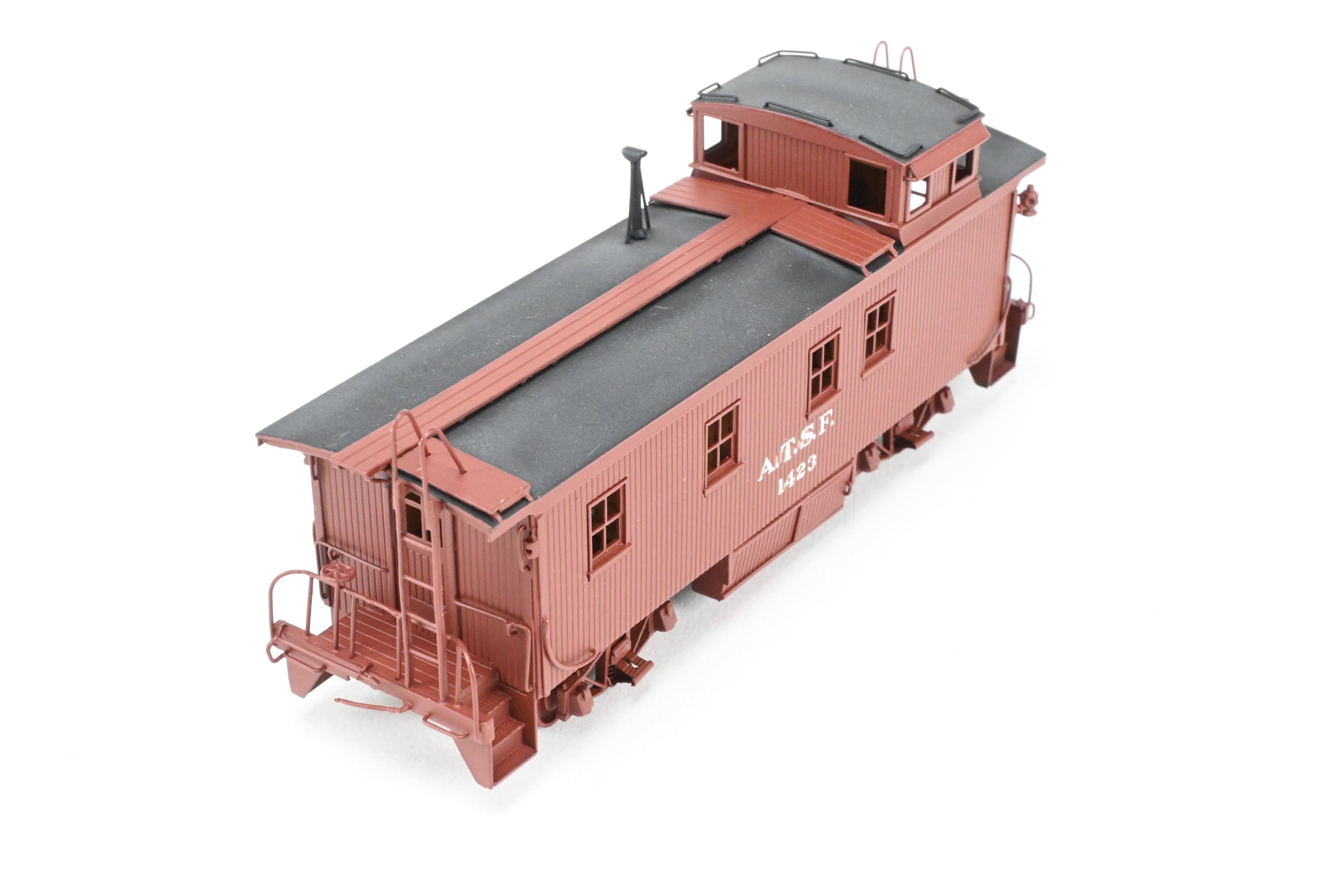 1930s HO Brass ATSF - Santa Fe Wood Caboose CP No. 1423 by Pecos River Brass