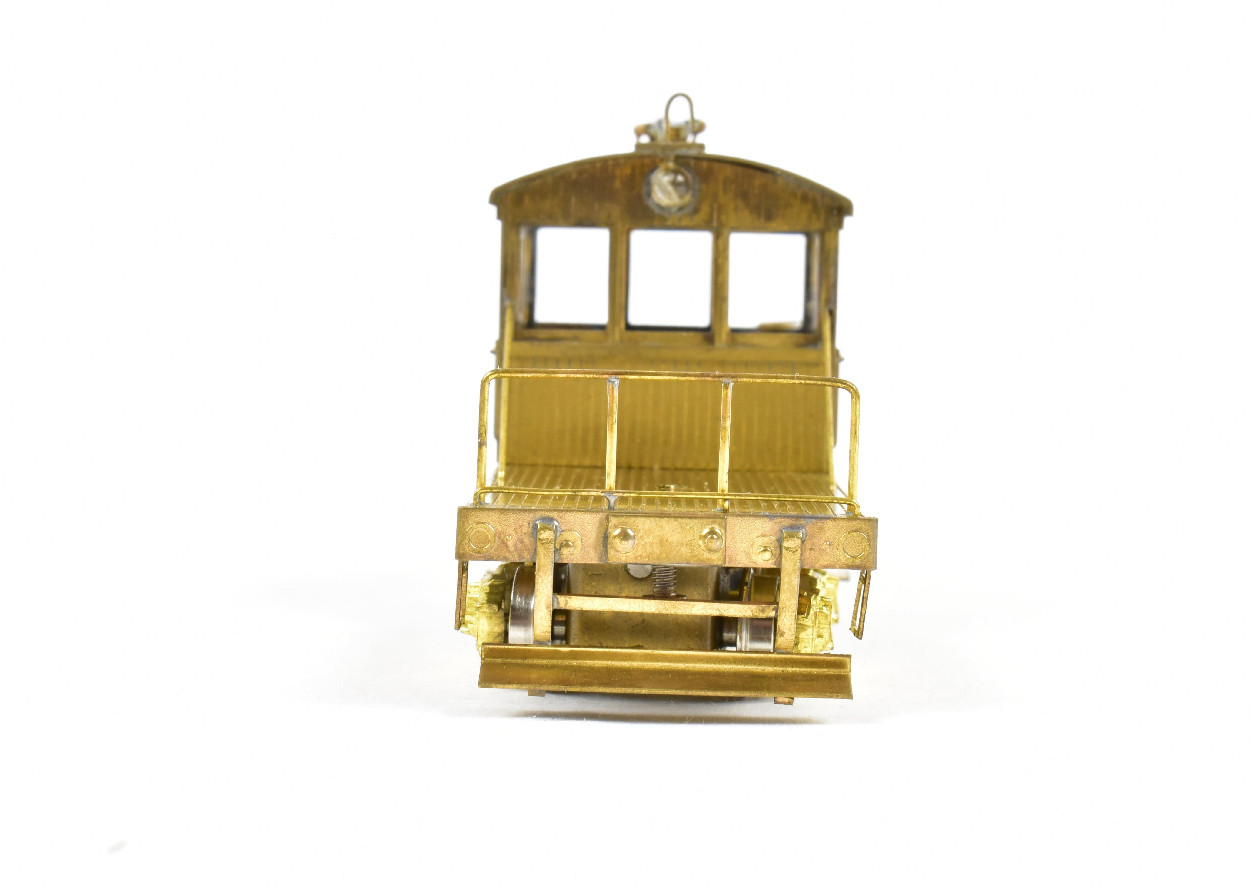 High - Quality HO Scale Brass Suydam Flat Bed Work Motor Model for Sacramento Northern and Various Roads