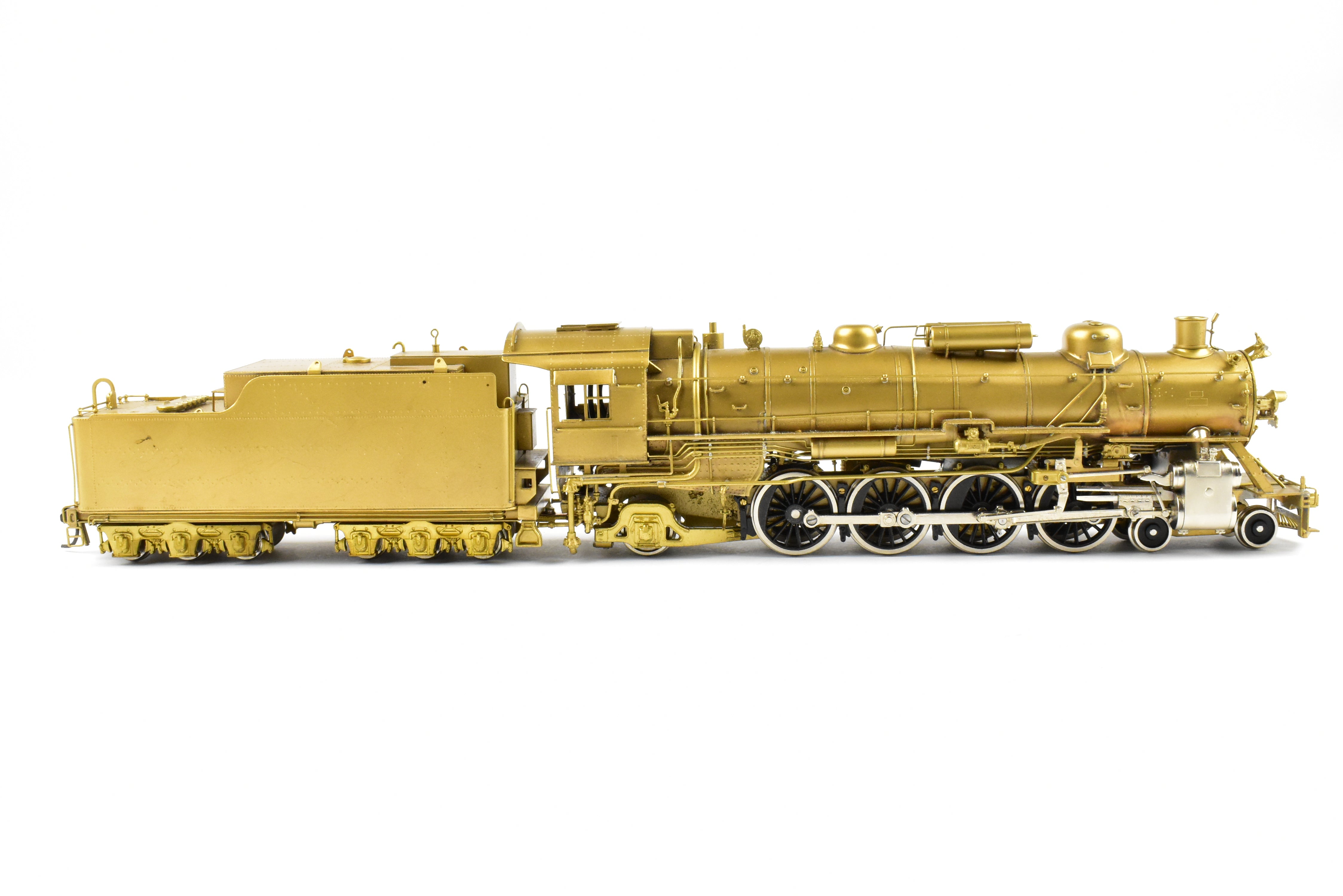 HO Scale Brass Toby PFM Frisco 4-8-2 Mountain Locomotive with Plated Cylinders