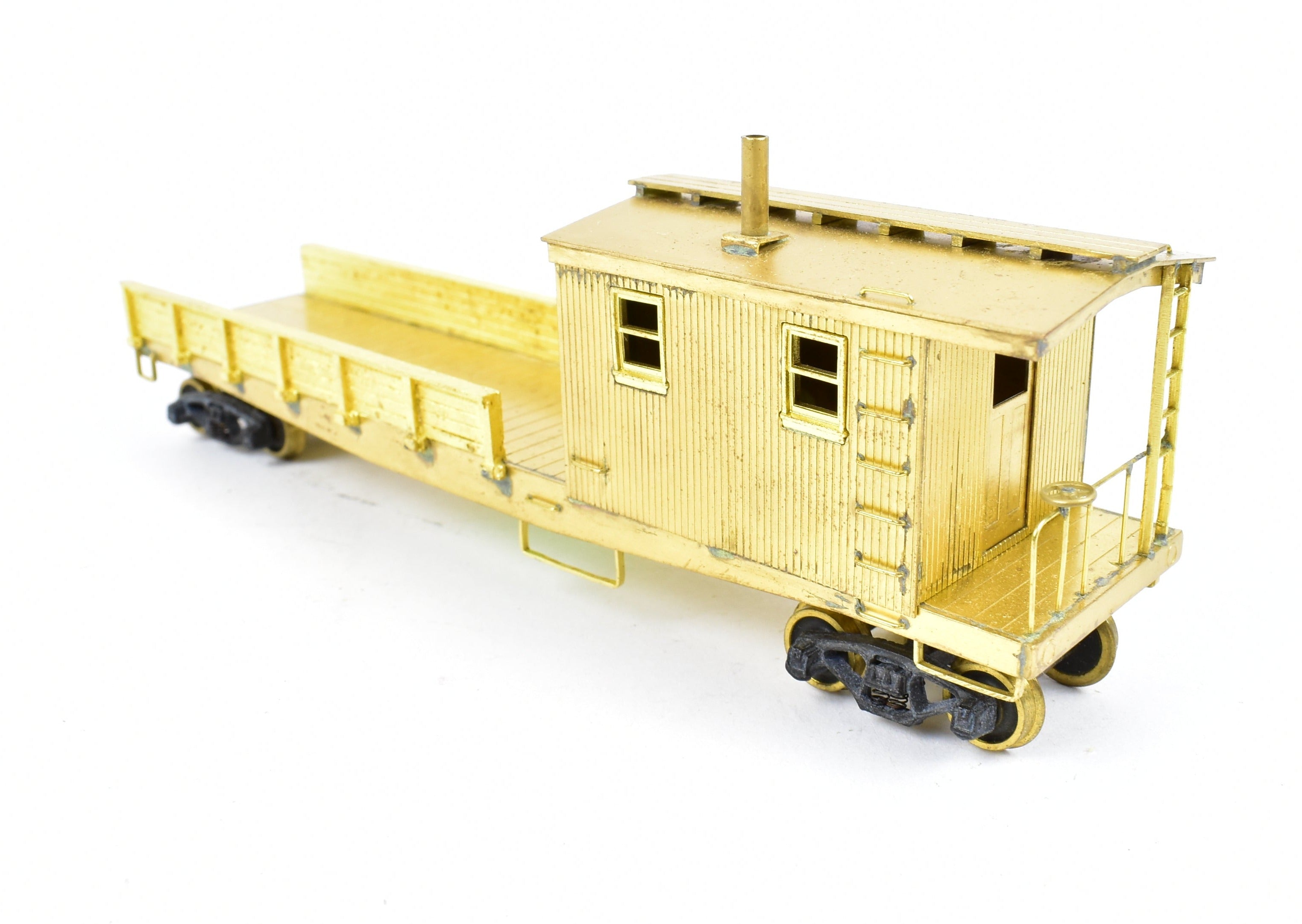 High - Quality HO Scale Brass Lambert Maintenance of Way (MOW) Boom Car for Various Roads