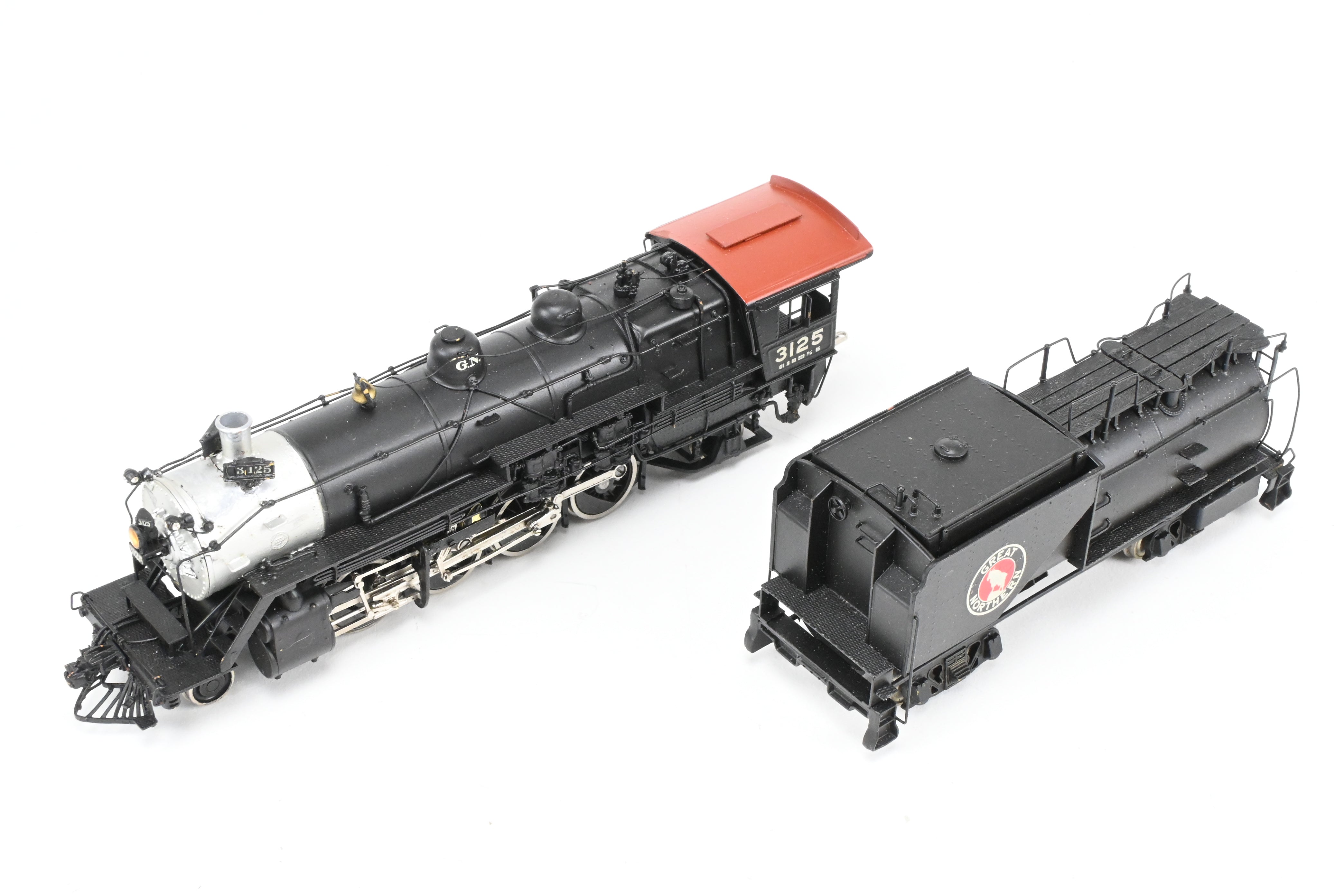 HO Brass Sunset Models GN Great Northern 2-8-2 Class O-1 Custom Painted Locomotive No. 3125