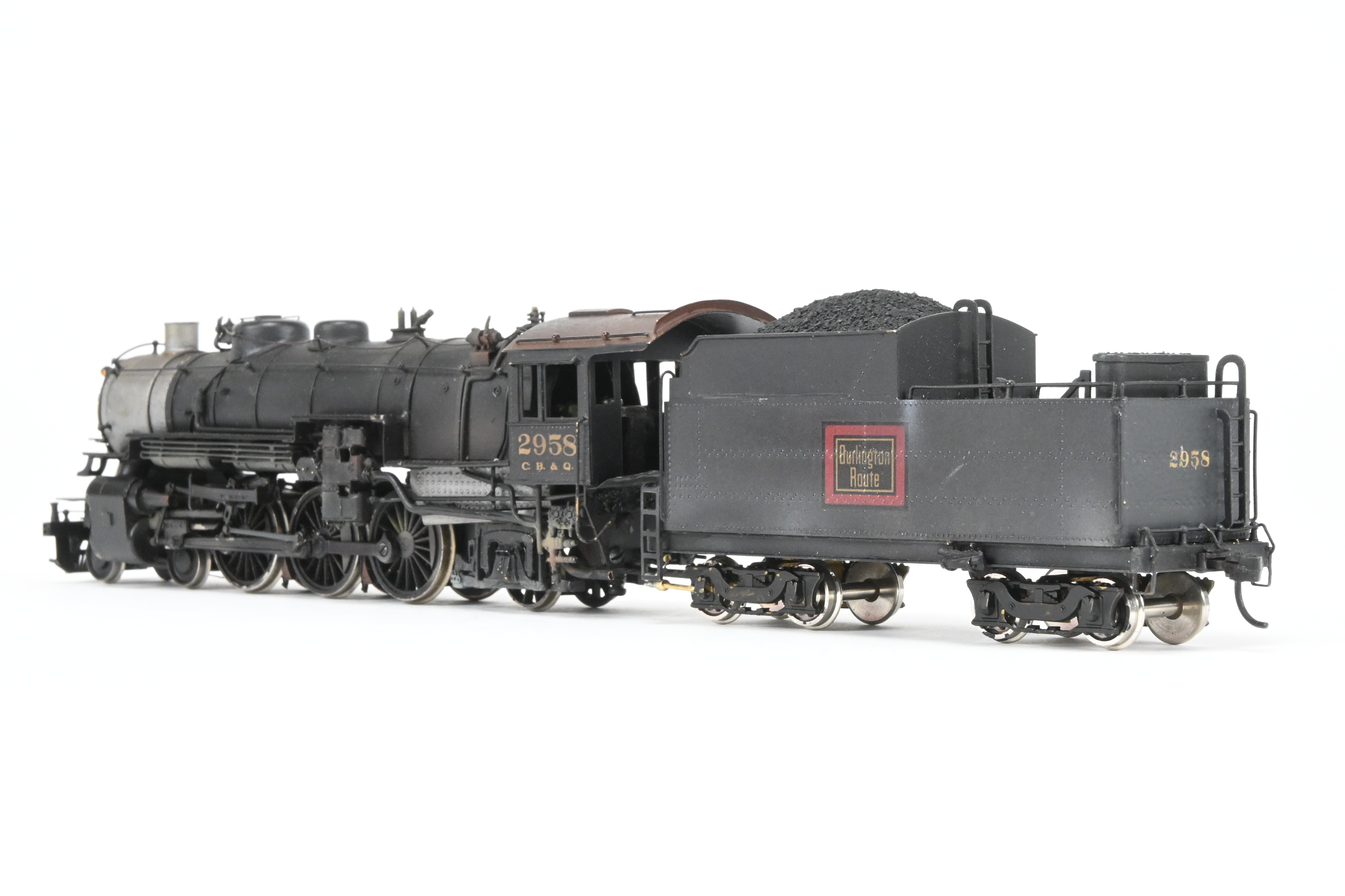 HO Scale Brass LMB CB&Q Burlington Route S-3 4-6-2 Pacific Custom Painted by Roger Miller