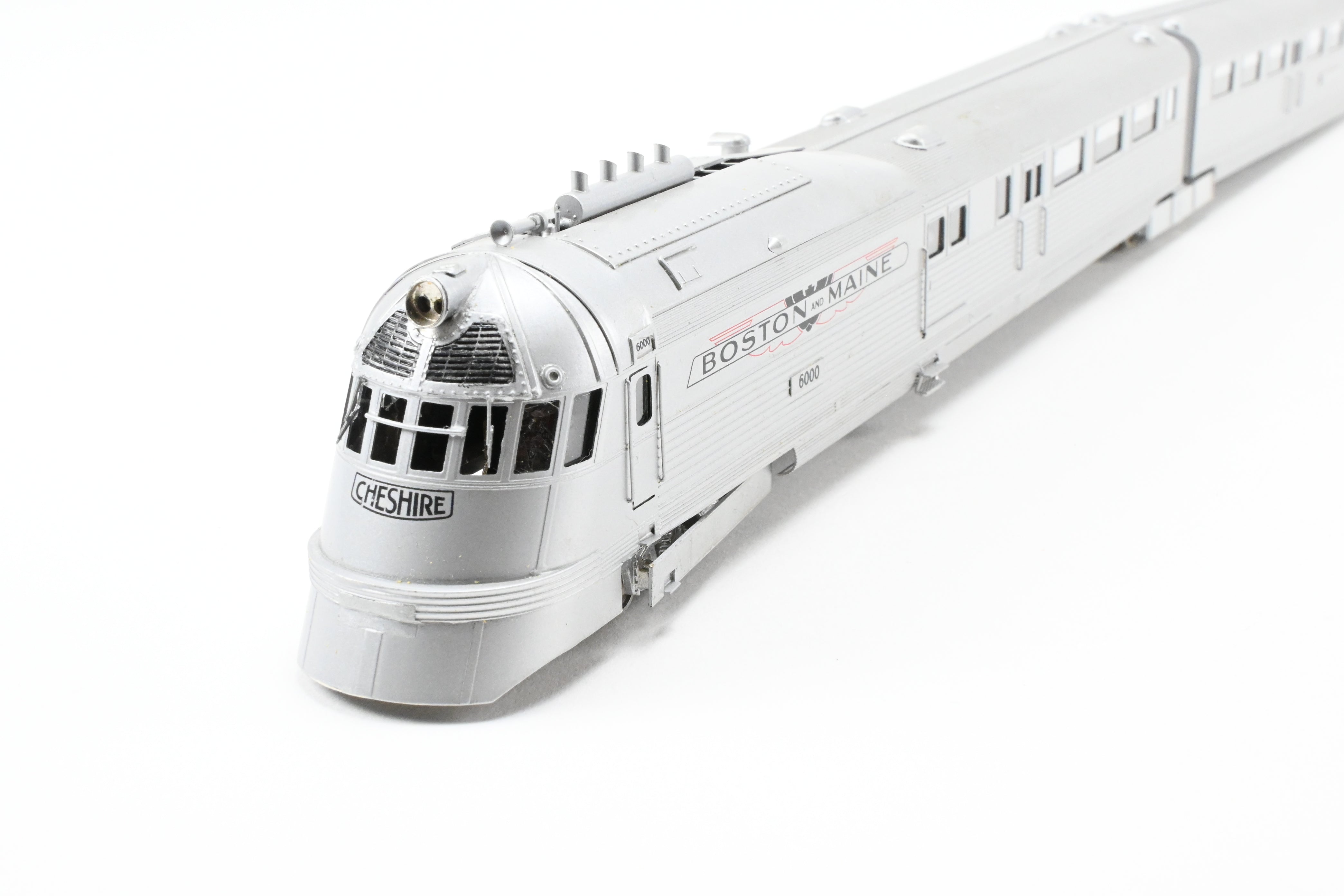 High - Quality HO Scale Custom Brass 3 - Car Train Model of Boston & Maine Flying Yankee Professionally Finished with ESU DCC and Sound System by NJ Custom Brass