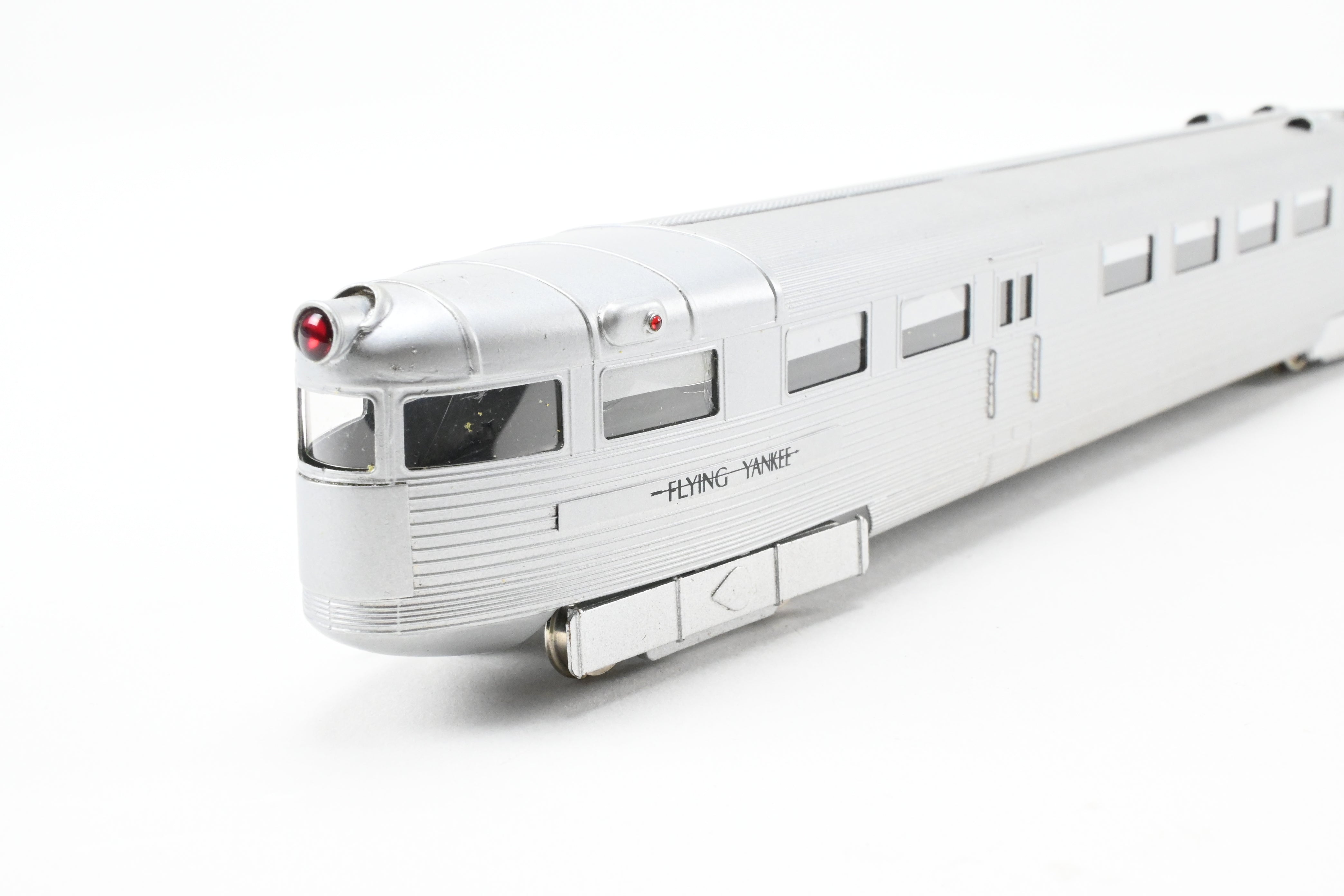 High - Quality HO Scale Custom Brass 3 - Car Train Model of Boston & Maine Flying Yankee Professionally Finished with ESU DCC and Sound System by NJ Custom Brass