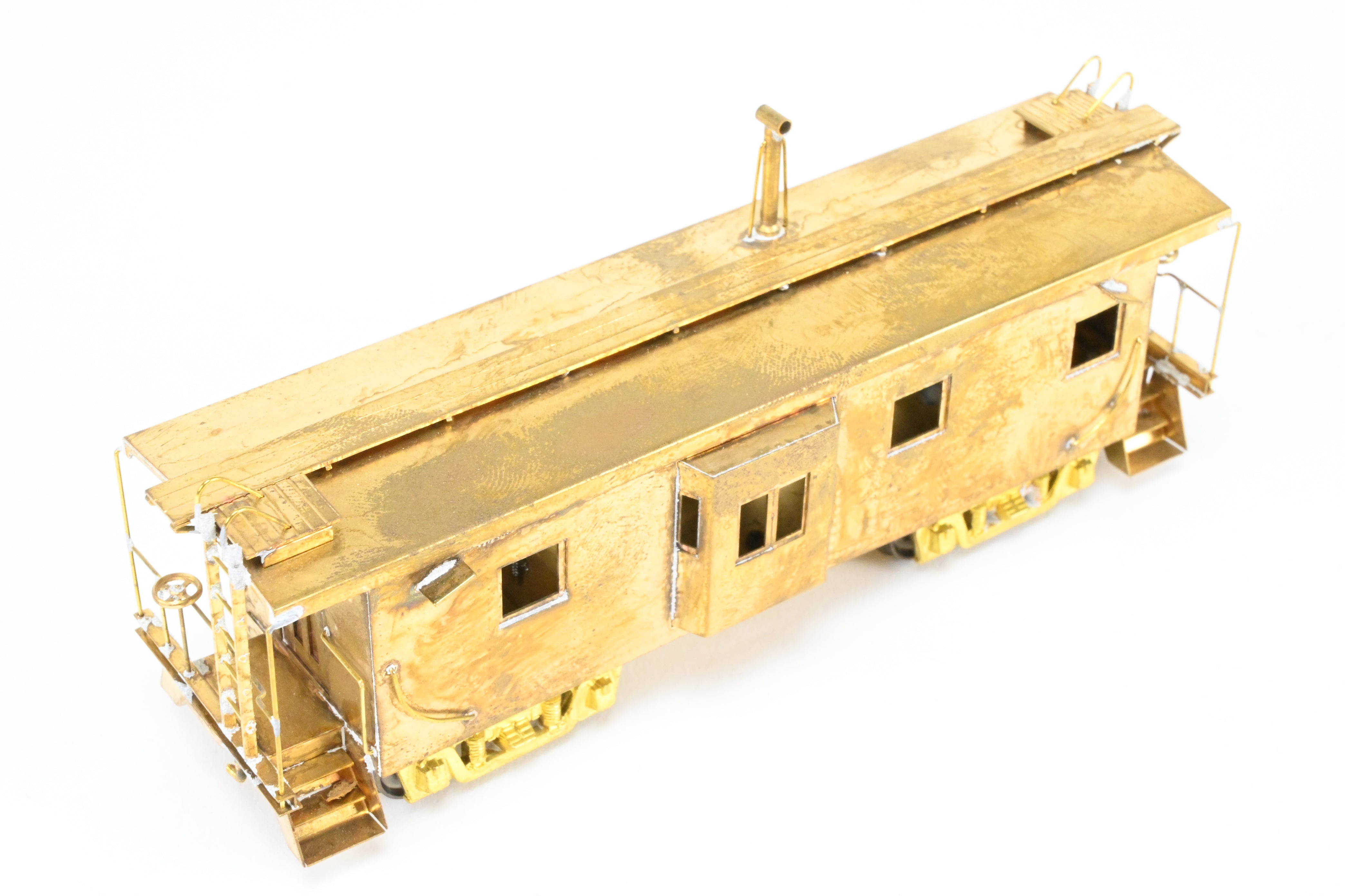 HO Scale Brass Nickel Plate Products (NPP) Milwaukee Road Smooth Side Bay Window Caboose Model
