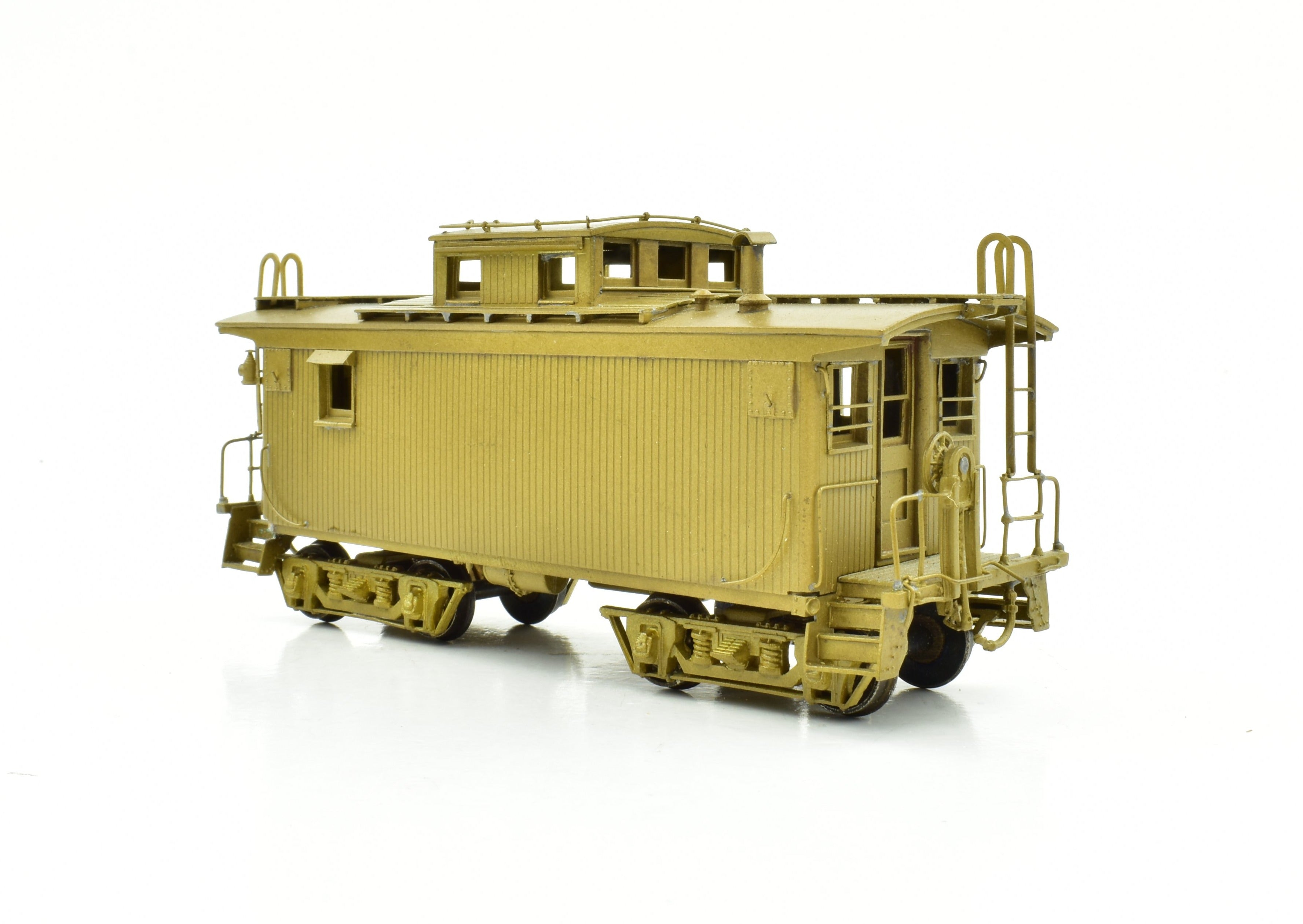 HO Scale Brass PFM SKI Boston & Maine Unpainted Wood Caboose with Spares