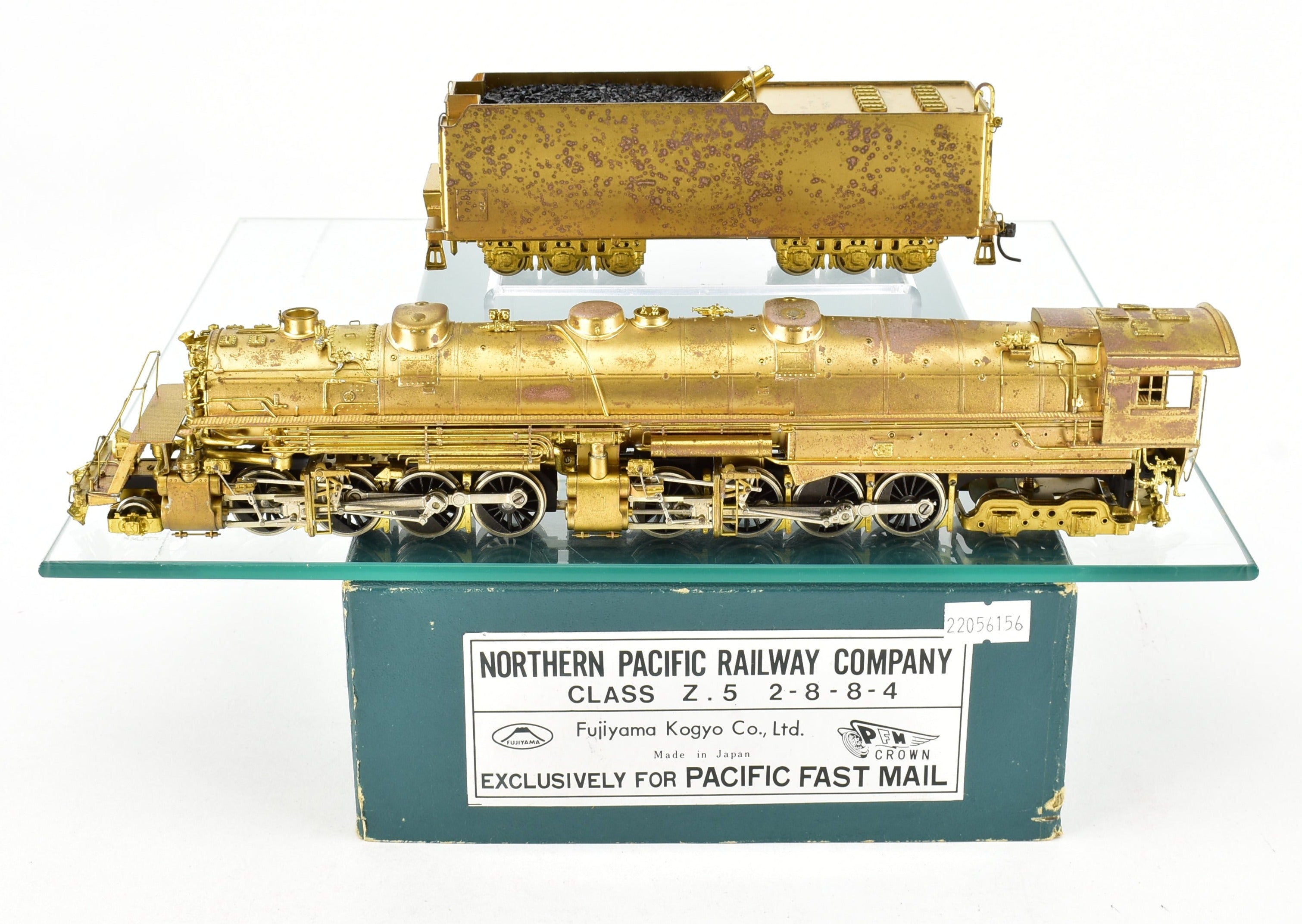 HO Scale Brass PFM - Fujiyama Model Train of Northern Pacific Class Z - 5 2 - 8 - 8 - 4 from 1969 Production Run