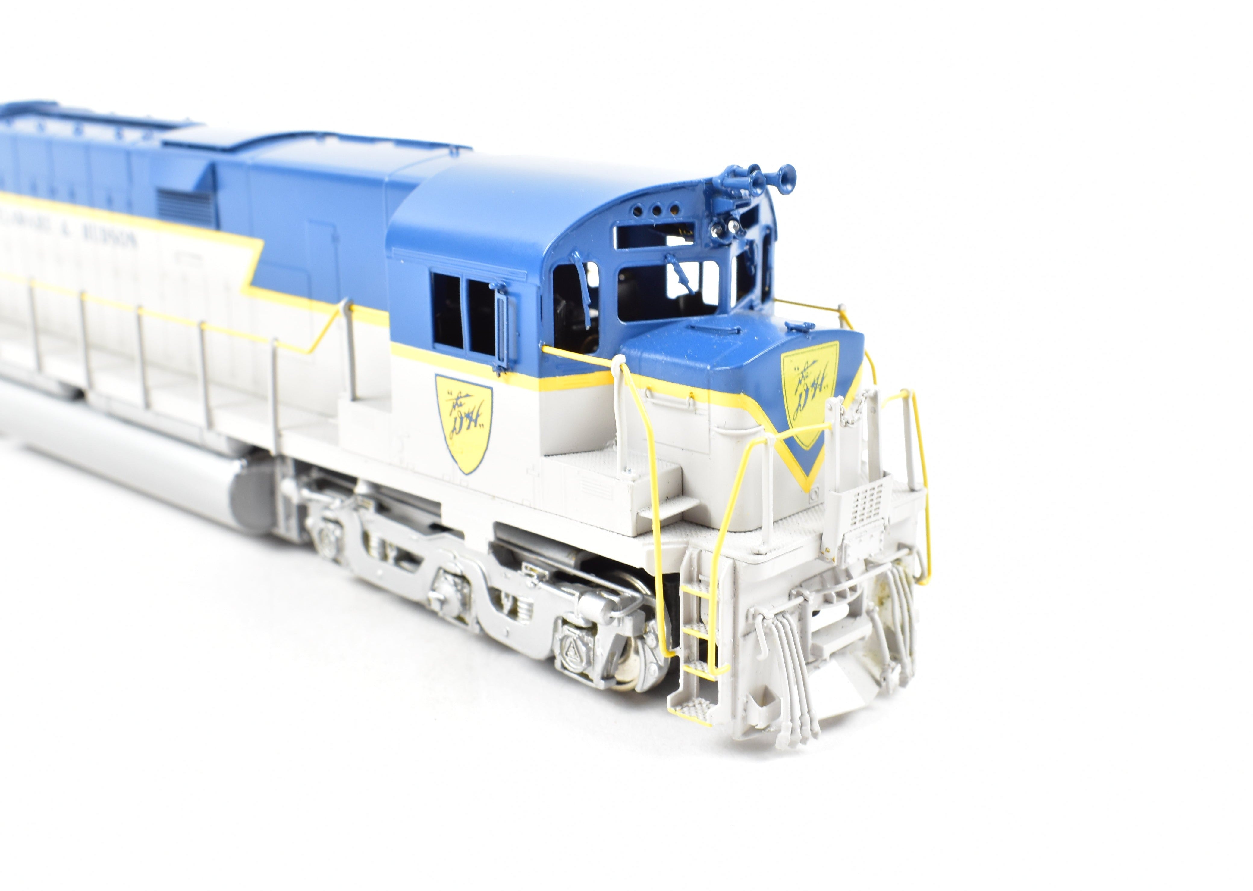 HO Scale Brass Delaware and Hudson C - 628 FP Locomotive Model in Blue/Grey Scheme by HO Brass Oriental Limited and Challenger Imports