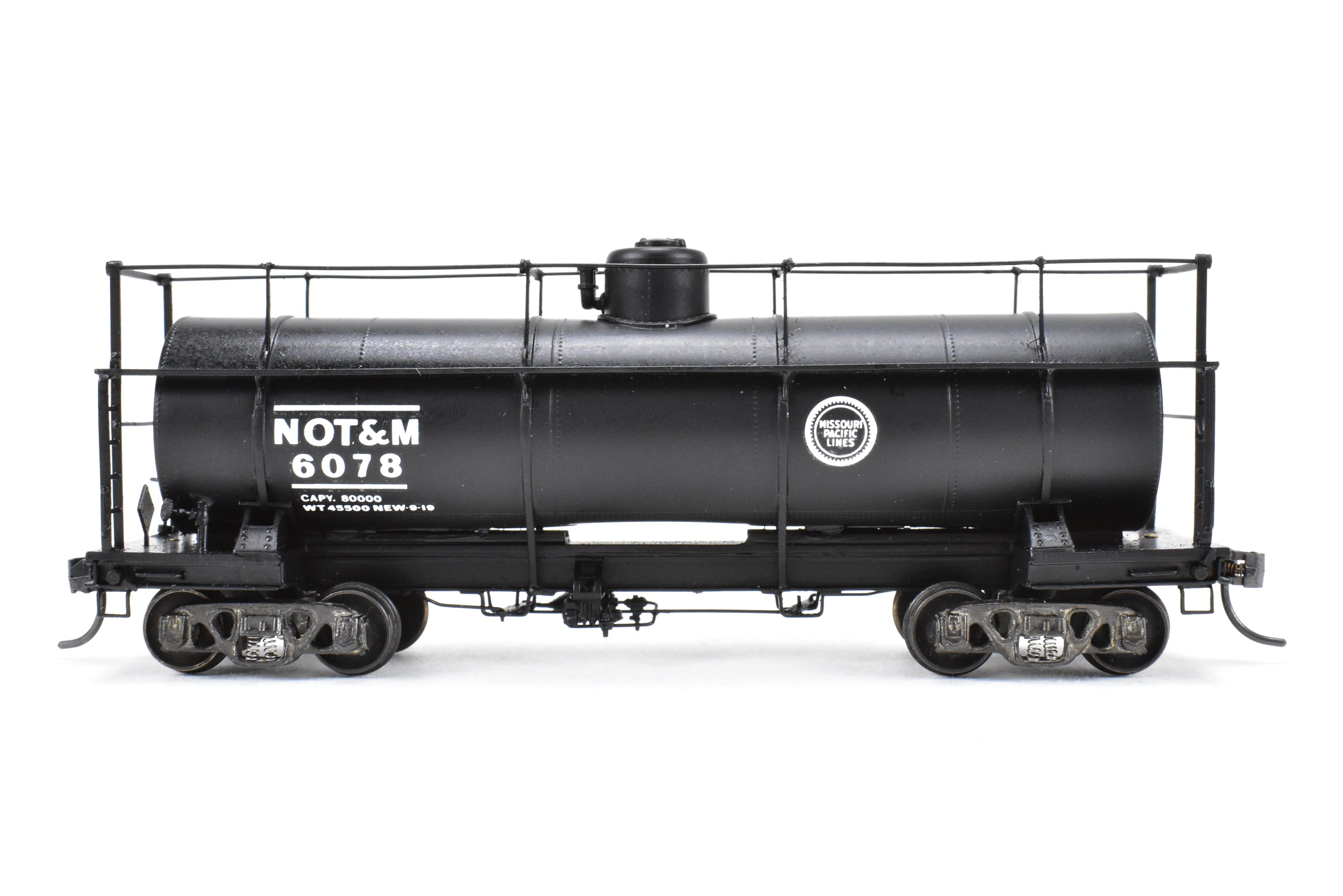 HO Brass NWSL - Professionally Painted Missouri Pacific Tank Car No. 6078
