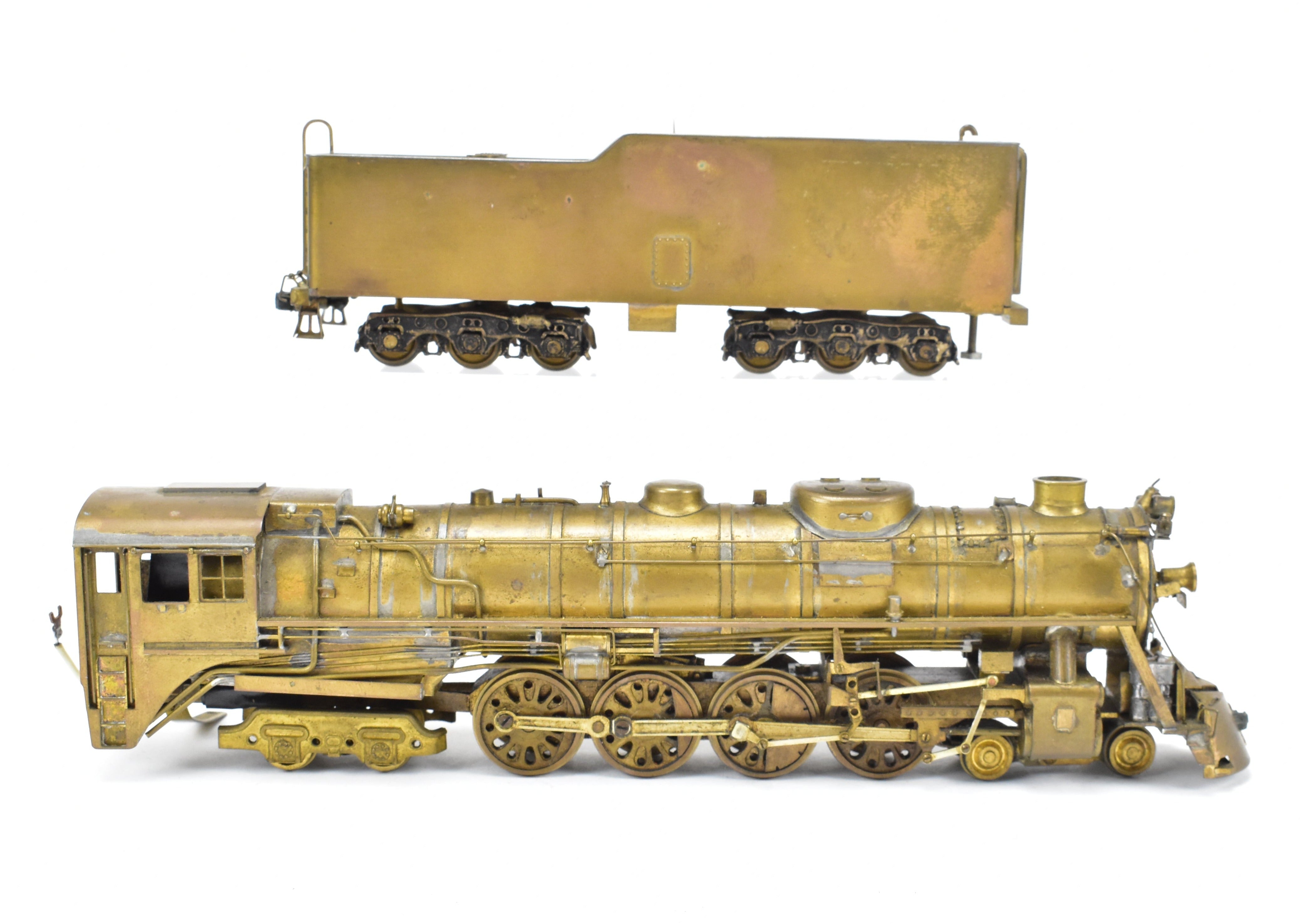 High - Quality HO Scale Brass Pacific Fast Mail Model Train - Tetsudo MILW - Milwaukee Road 4 - 8 - 4 S - 2, Hand - Crafted in 1956, One of Only 8 Produced!
