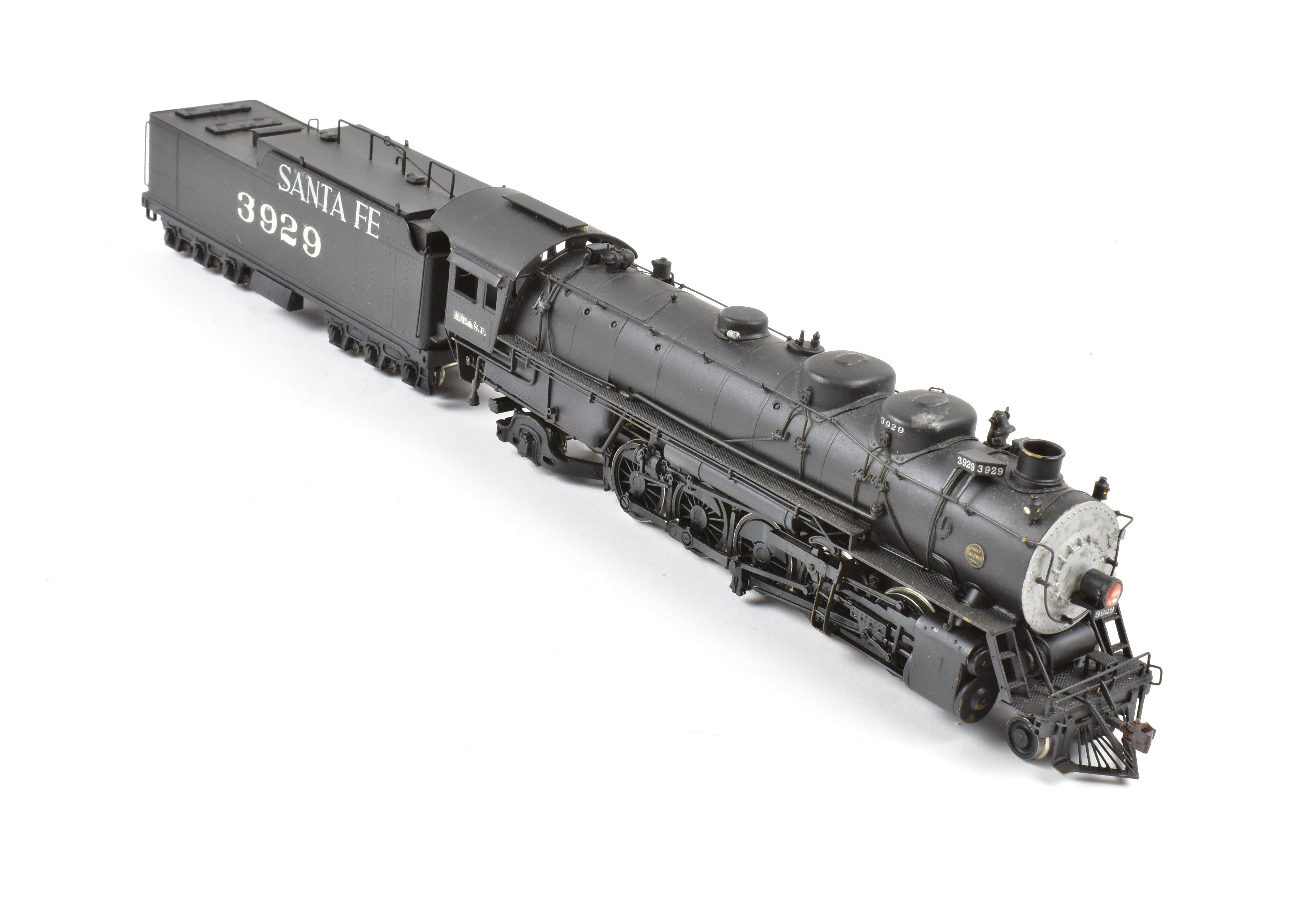Custom Painted HO Brass PFM ATSF Santa Fe 2-10-2 3800 Class Locomotive No. 3929