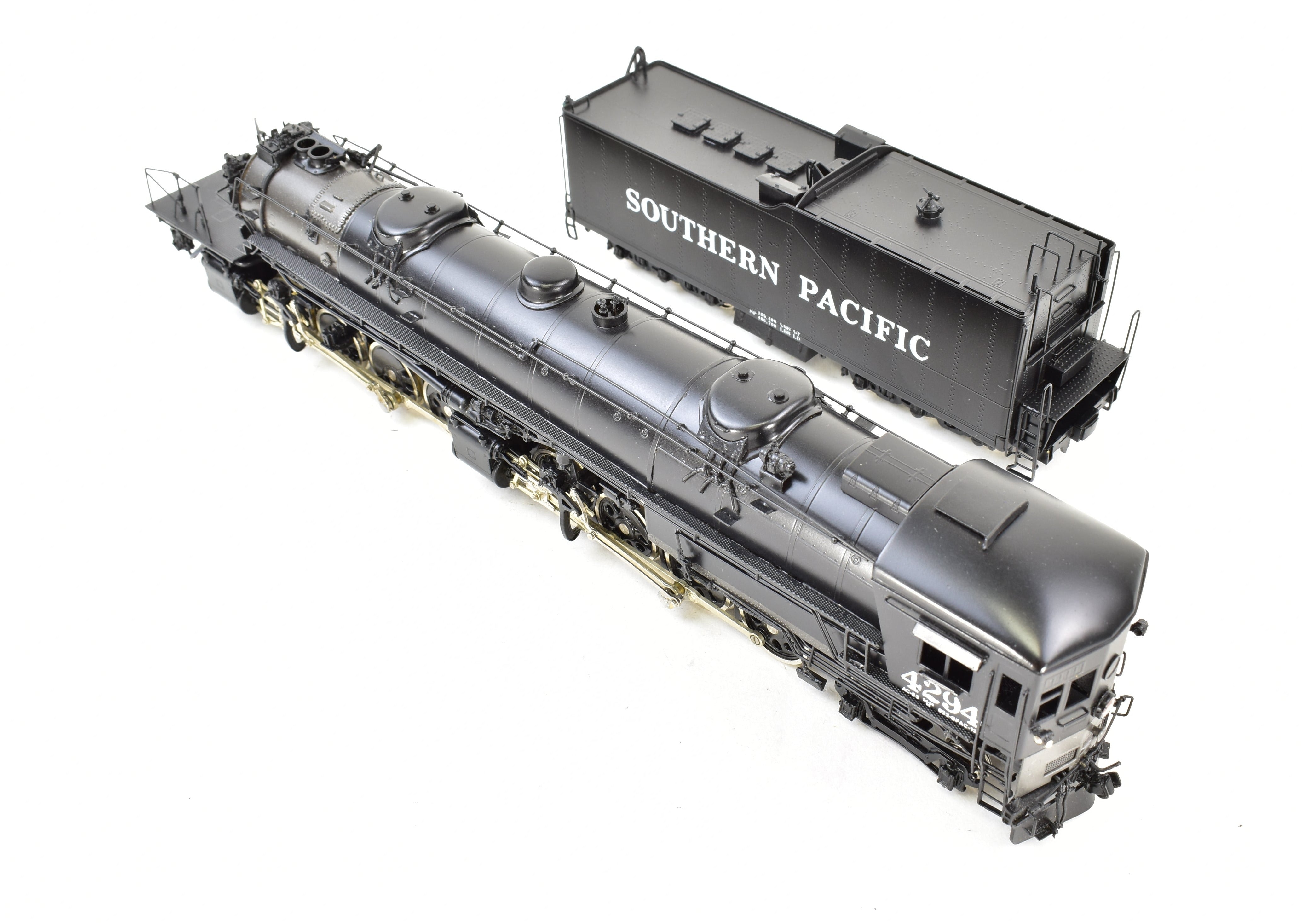 HO Scale Brass Model Train - Sunset Models Southern Pacific AC - 12 4 - 8 - 8 - 2 Cab Forward Freight Locomotive, Road Number 4294