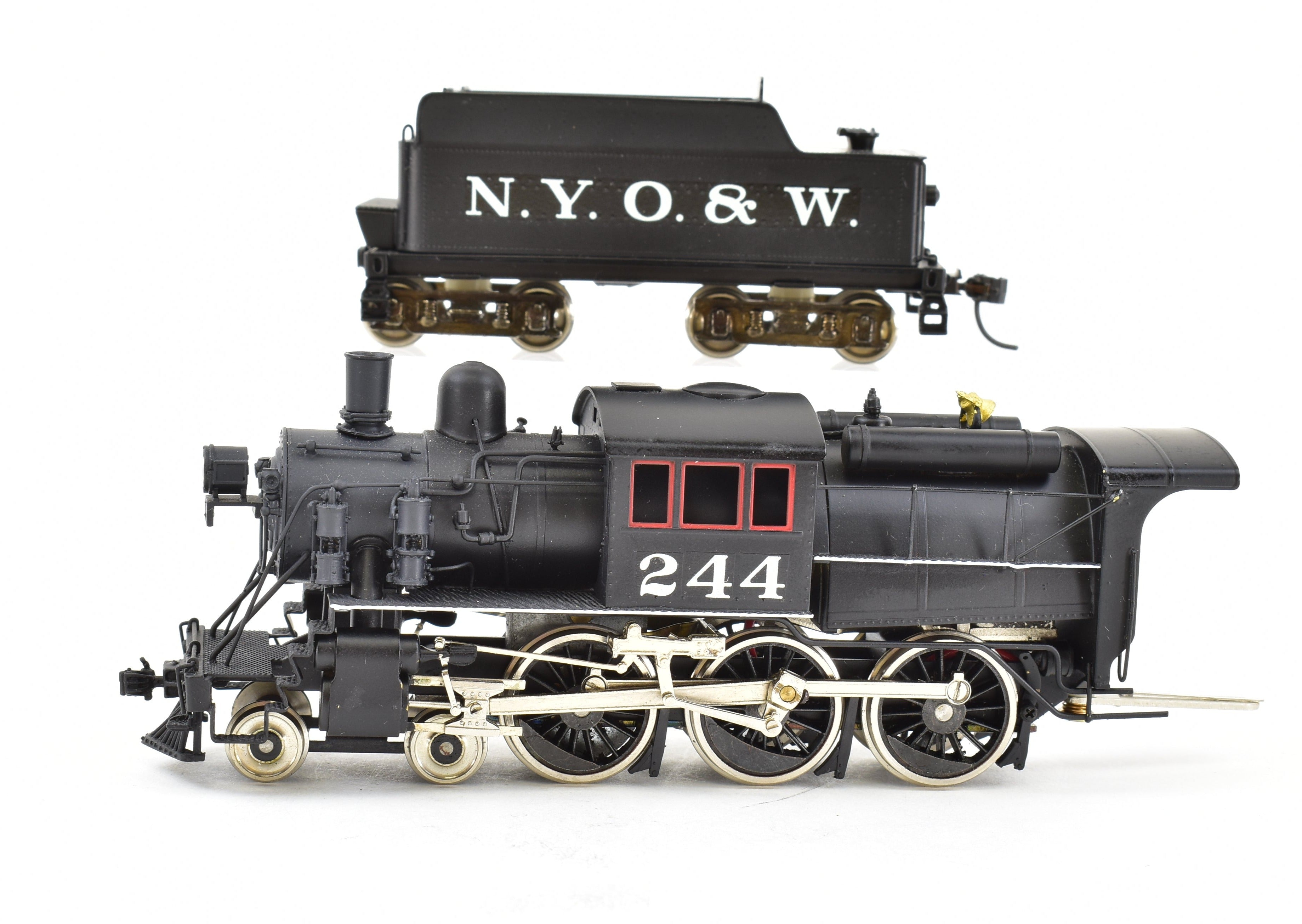 HO Scale Brass NPP Nickel - Plated New York Ontario & Western U - 1 4 - 6 - 0 Camelback Locomotive