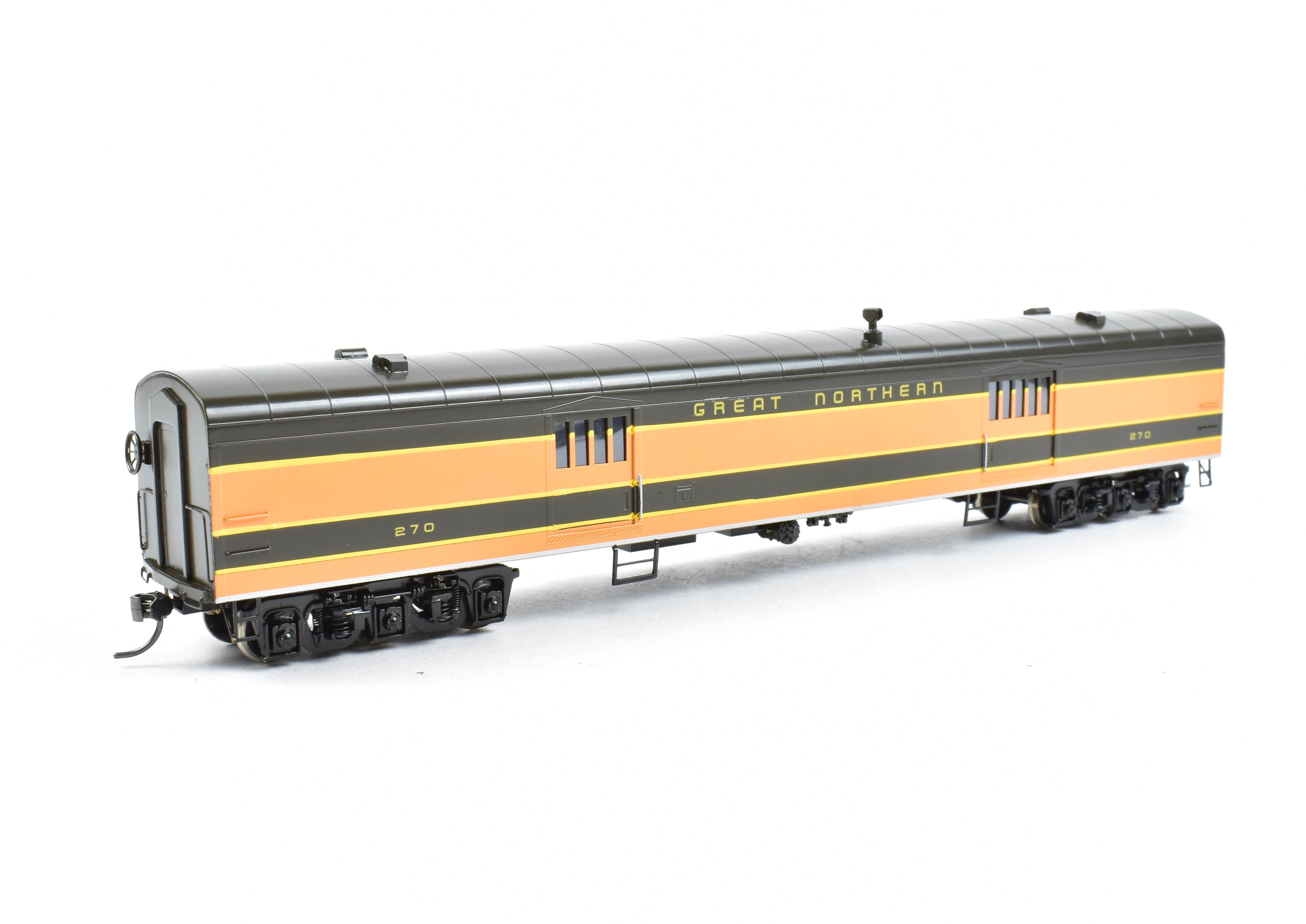 HO Scale Brass Model Train - Oriental Limited GN Great Northern Streamlined Empire Builder 262 Baggage Car without Skirts CP