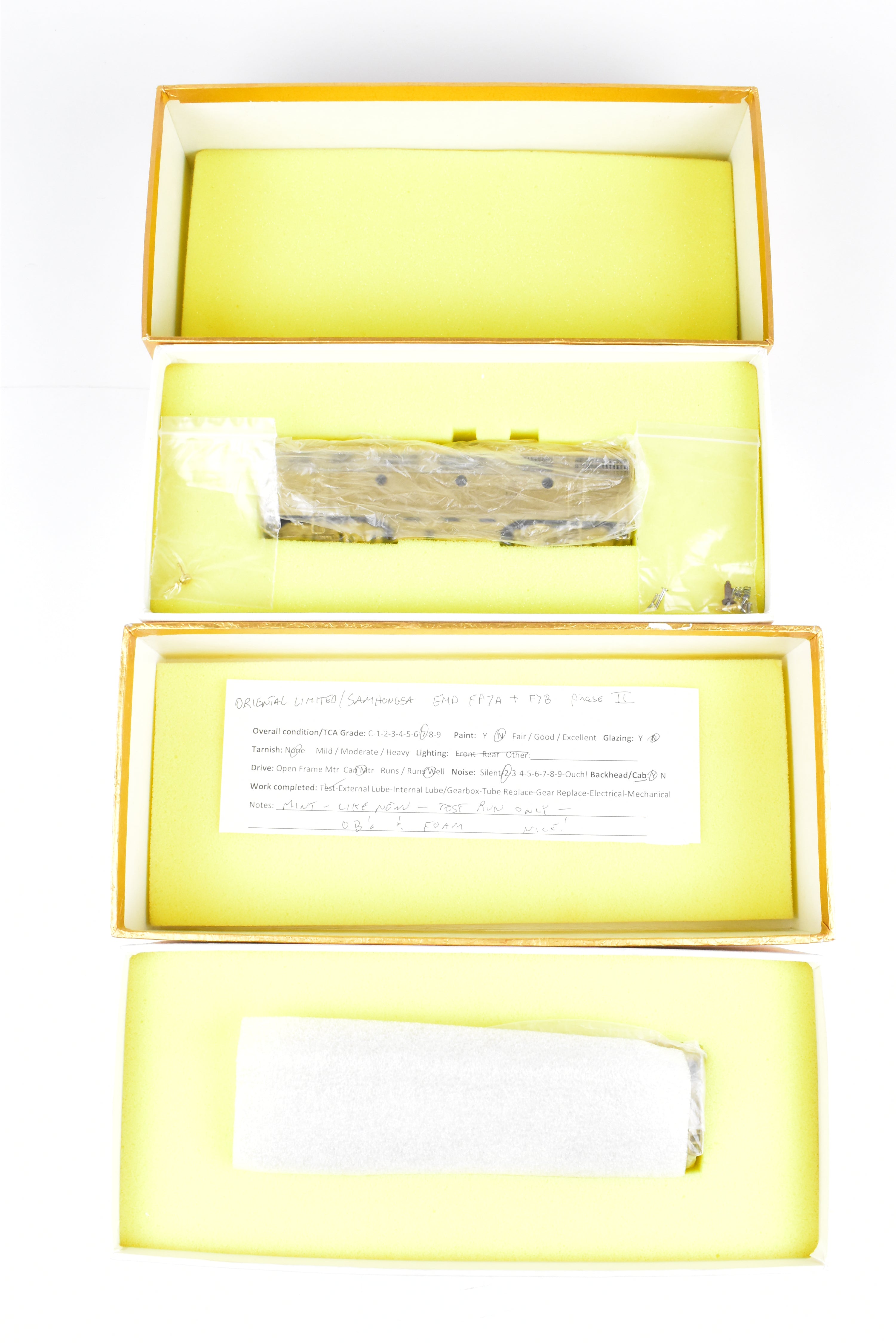 HO Brass Oriental Limited 1500 HP EMD FP7A/F7B Phase II Set, Smooth Runners