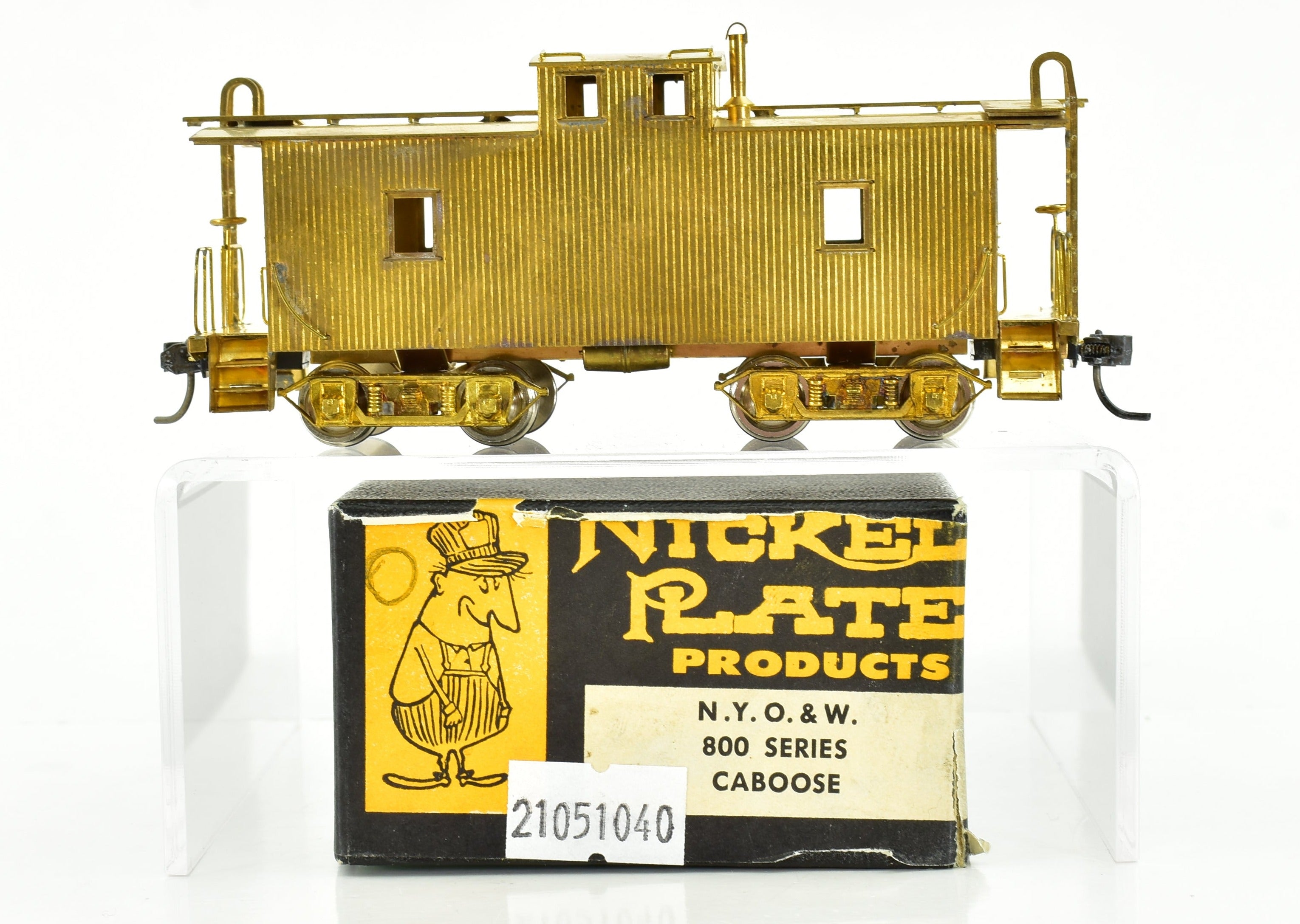 HO Brass NPP Nickel - Plated New York Ontario & Western 800 Series Caboose
