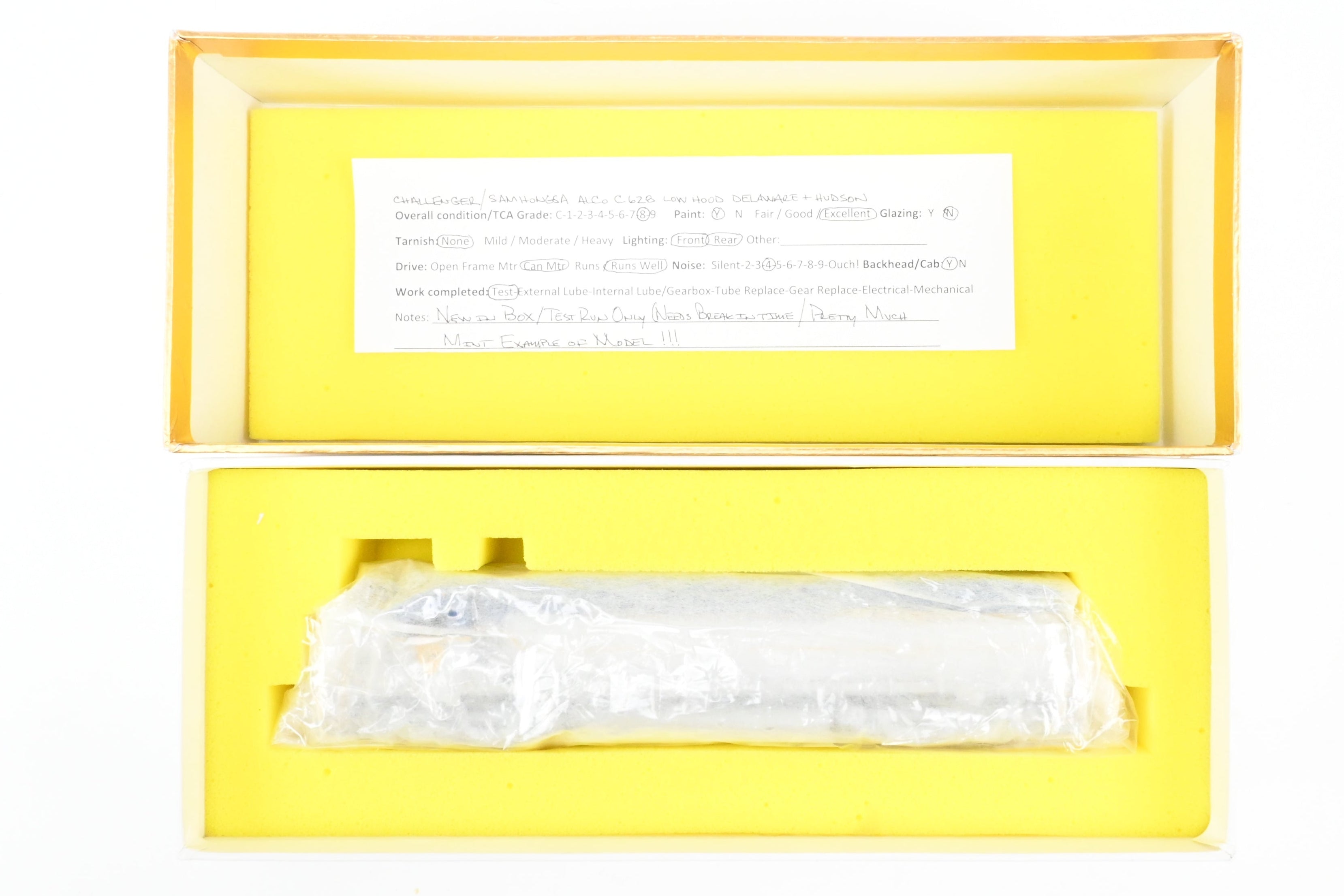 HO Scale Brass Model of Delaware and Hudson C - 628 FP Locomotive in Blue/Grey Scheme by HO Brass Oriental Limited and Challenger Imports