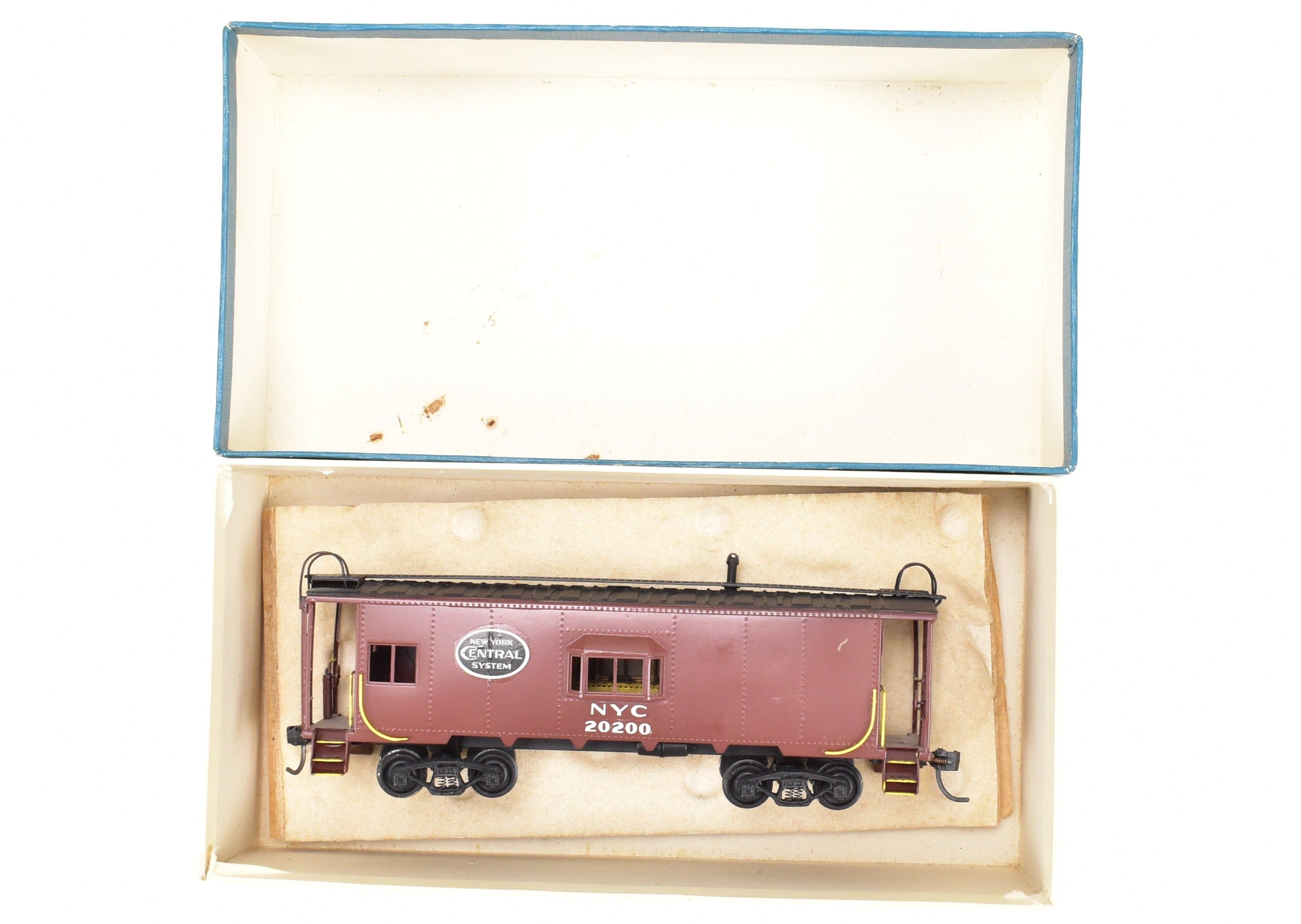 HO Scale Brass Model Train - Lambert NYC New York Central N7 All - Steel Bay Window Caboose CP by Despatch Shops