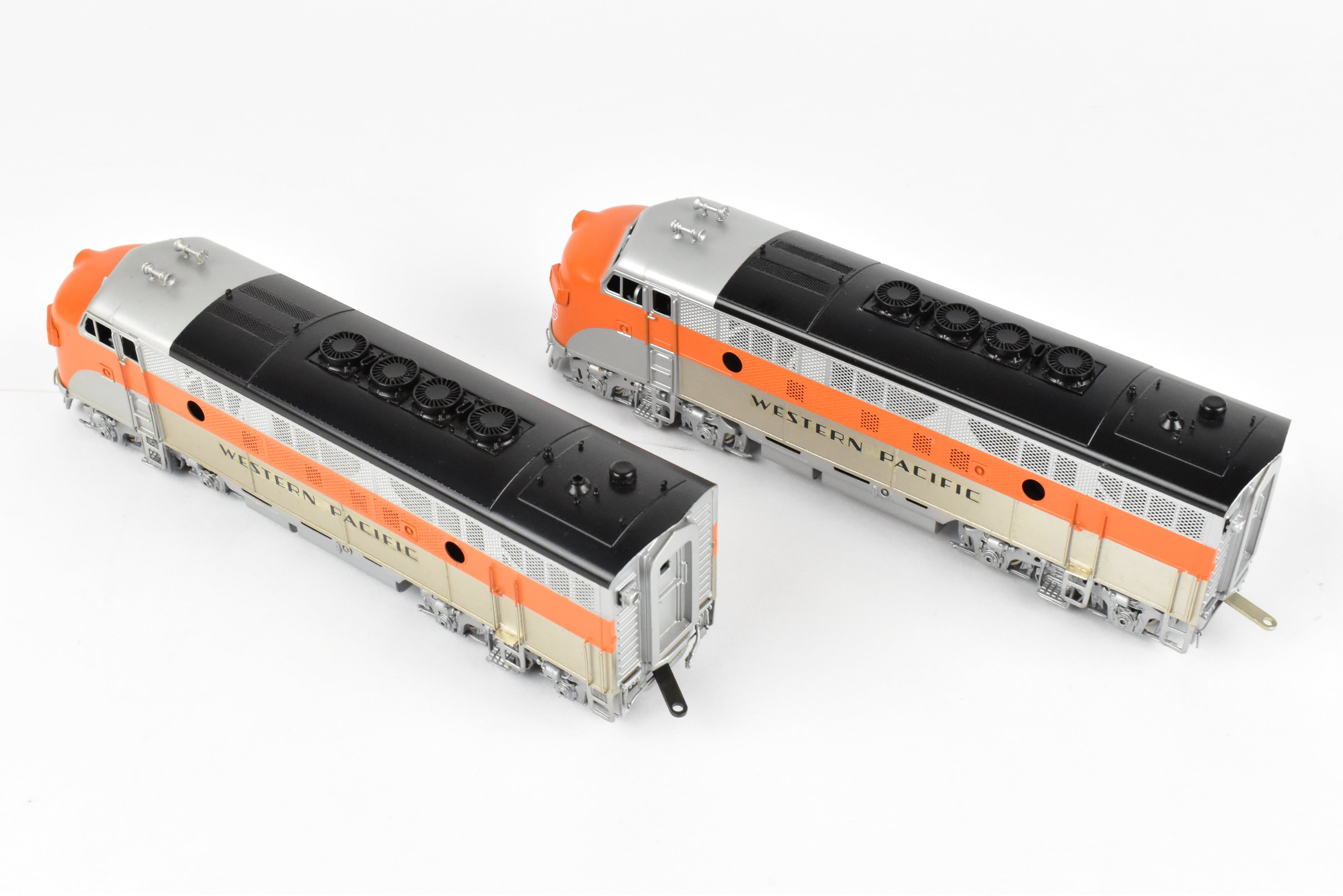 HO Brass Oriental Limited Western Pacific EMD F3A/F3A Phase II Set, 1500 HP, Factory Painted