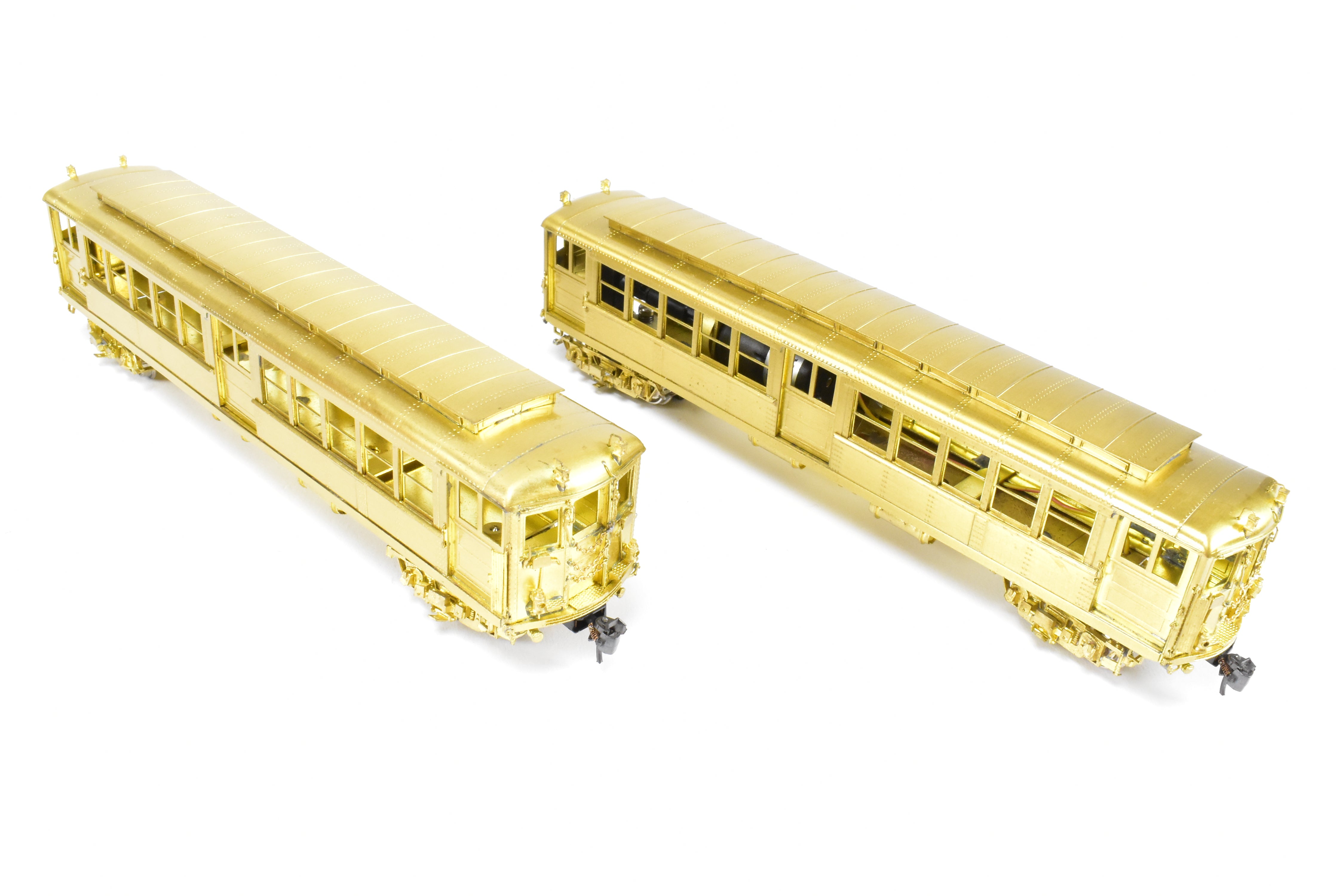 HO Scale Brass Subway Model - MTS Imports IRT Interborough Rapid Transit Deck Roof High-Voltage 2-Car Set for Model Railroads