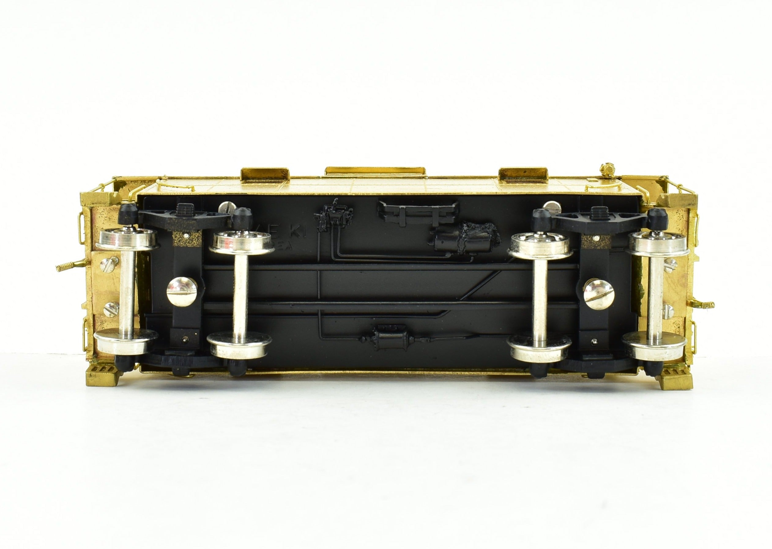 High - Quality HO Brass Nickel - Plated Chesapeake & Ohio Steel Caboose Model