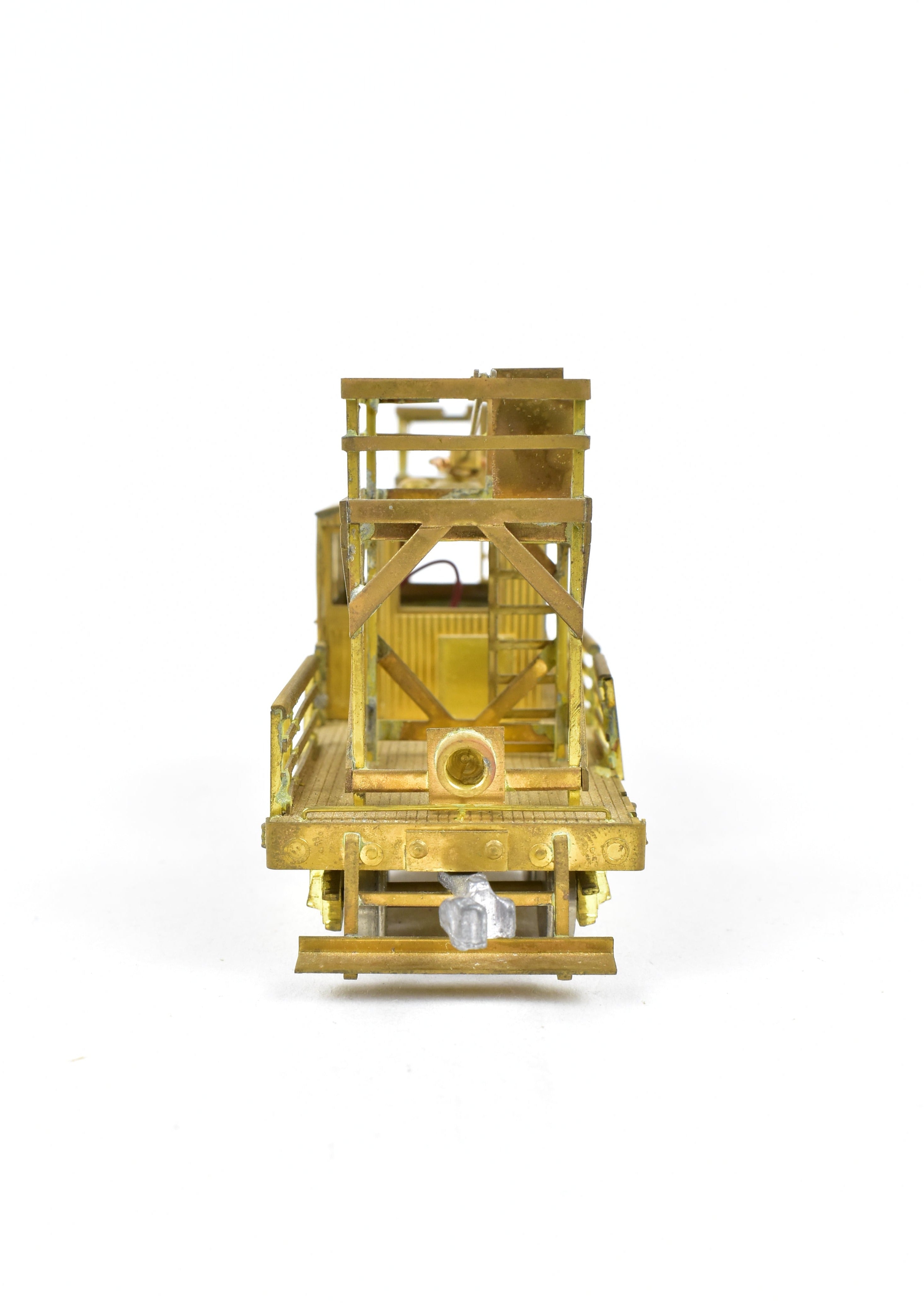 HO Scale Brass Suydam Pacific Electric Interurban Wood Wire Greaser - Tower Car Model (No Box, As - Is Condition)