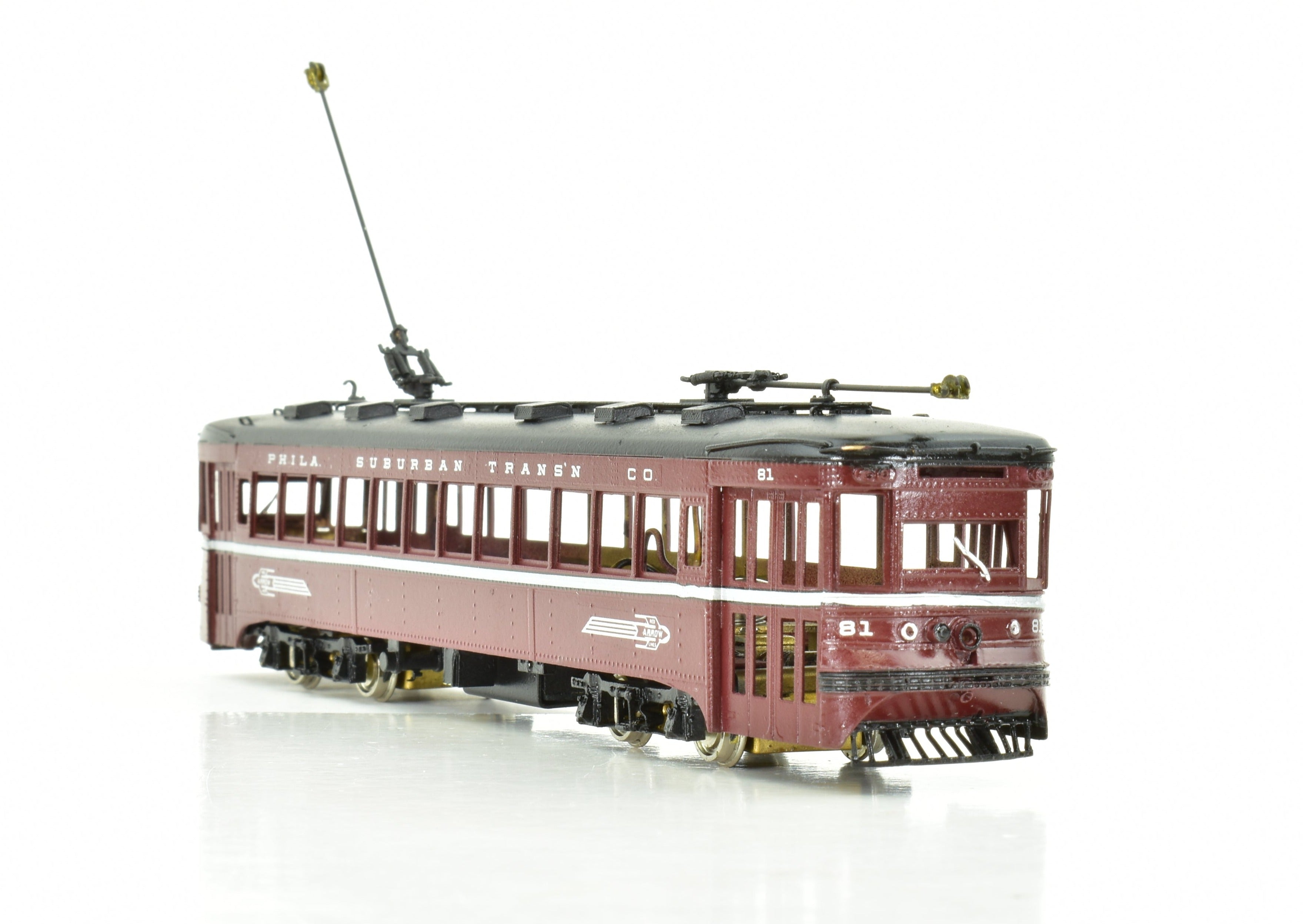 HO Brass MTS Imports 80 Series Philadelphia Suburban Transportation Powered Interurban CP
